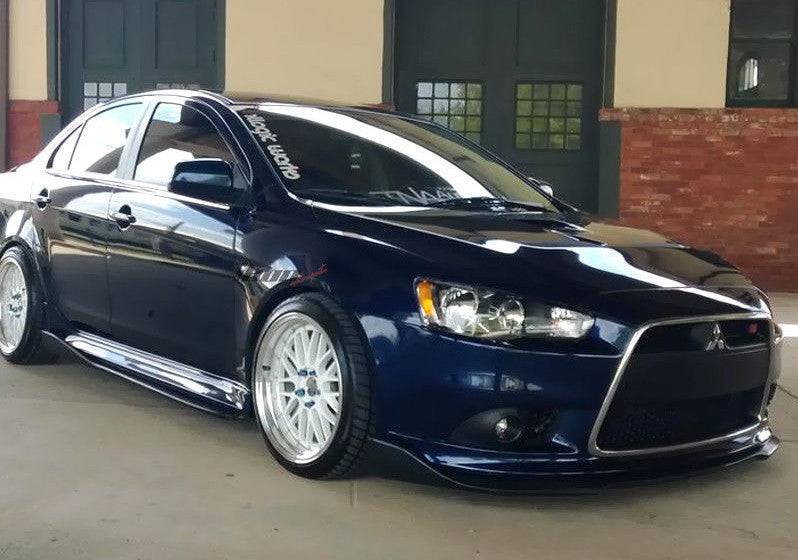 CS Style Front Lip for 2009-2015 Mitsubishi Lancer Ralliart & 2012-2015 Lancer GT/GTS - Aggressive Aero Upgrade for Street Racing & Car Shows