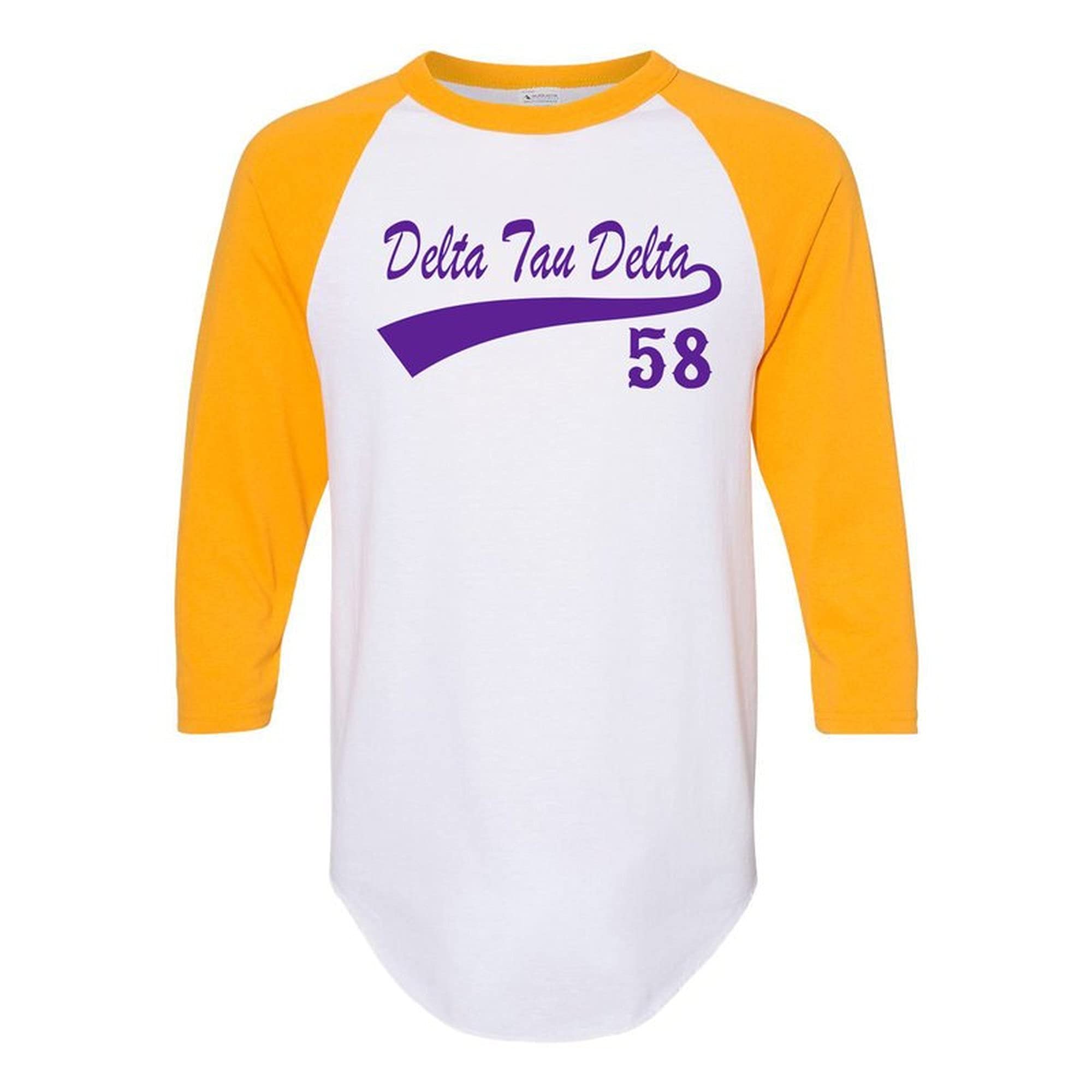Delta Tau Delta DTD Tail Year Raglan T-Shirt - Comfortable Fraternity Apparel for College Events & Greek Life