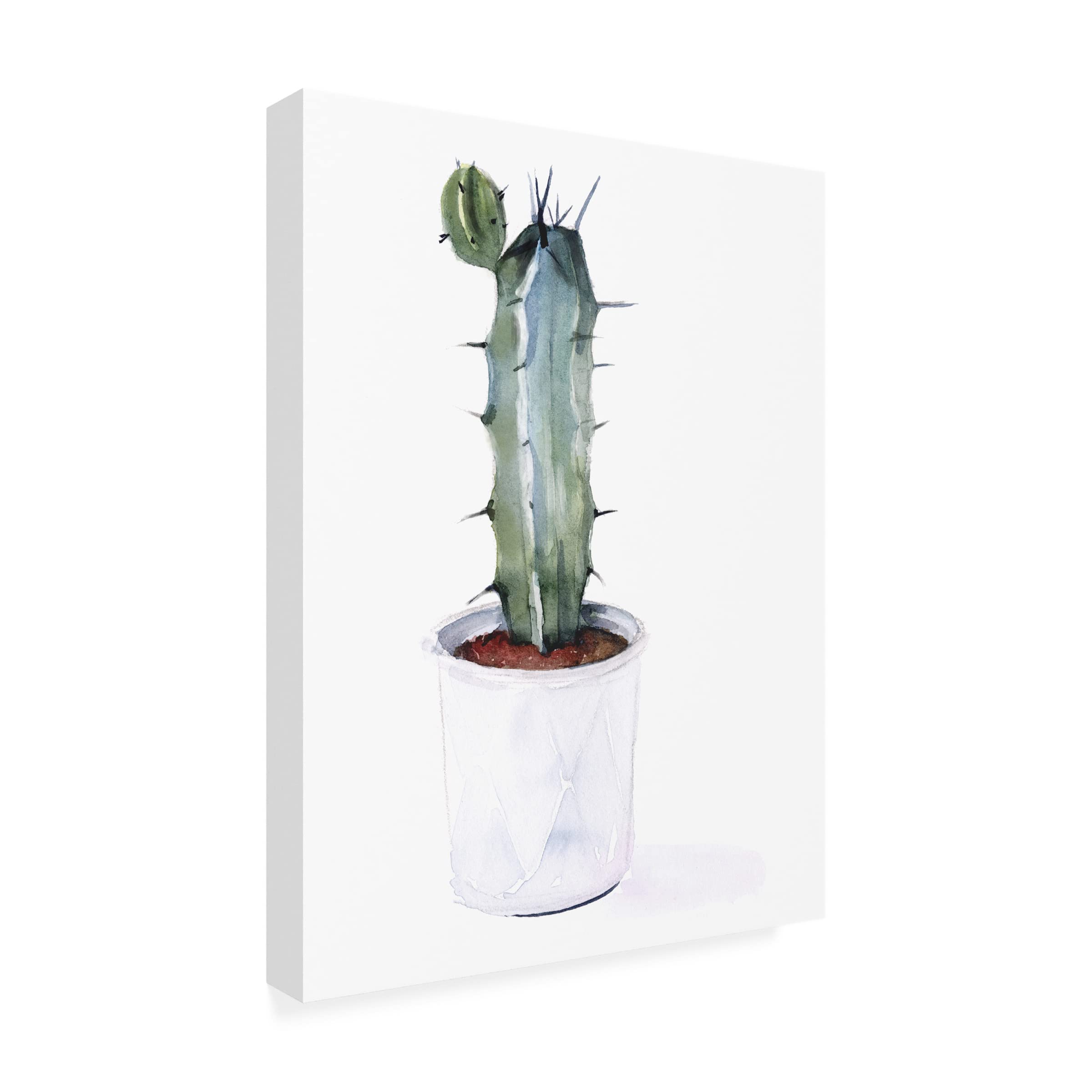 Sharp Succulents I Canvas Wall Art by Jennifer Paxton Parker - Modern Botanical Home Decor for Living Room, Bedroom & Office