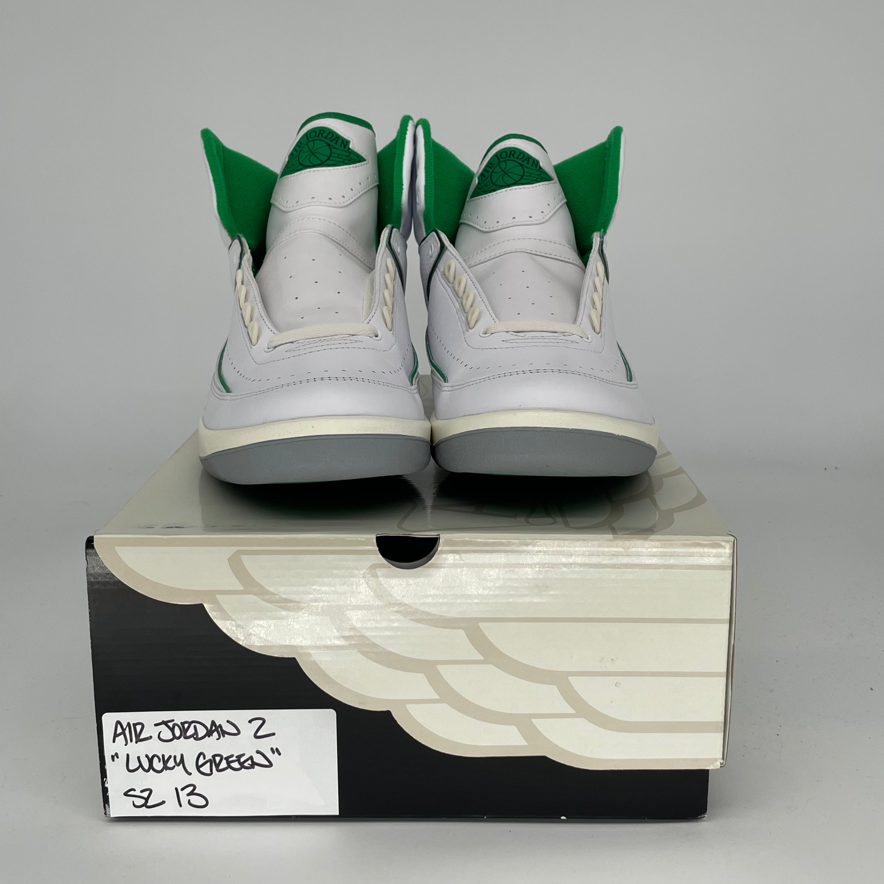 AIR JORDAN 2 Retro Lucky Green Men's Basketball Shoes Size 13 - DR8884-103 | Authentic Sneakers for Casual Wear, Street Style & Sports Performance