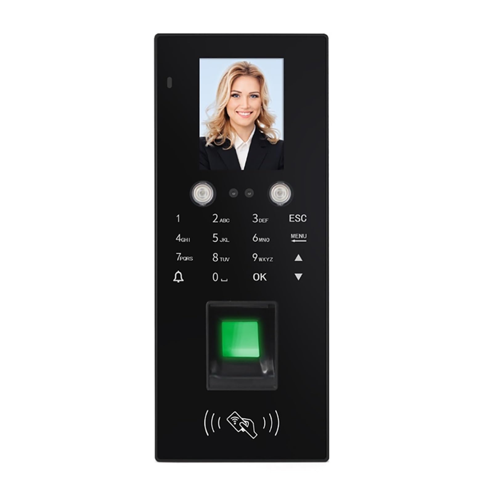 Biometric Access Control System with Face Recognition, RFID, Fingerprint & Password - Secure Office, School & Building Entry