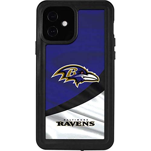 Waterproof iPhone 12 Case with Official NFL Baltimore Ravens Design - Durable Protection for Swimming, Outdoor Sports & Daily Use