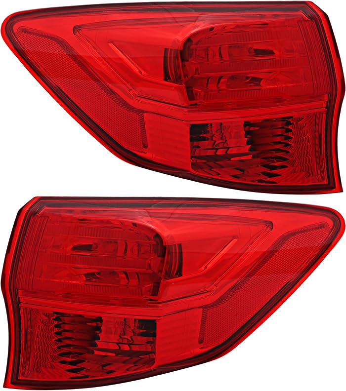 2013-2015 Acura RDX Tail Lights Replacement Set - Driver & Passenger Side LED Lamps - Perfect for Night Driving & Enhanced Safety