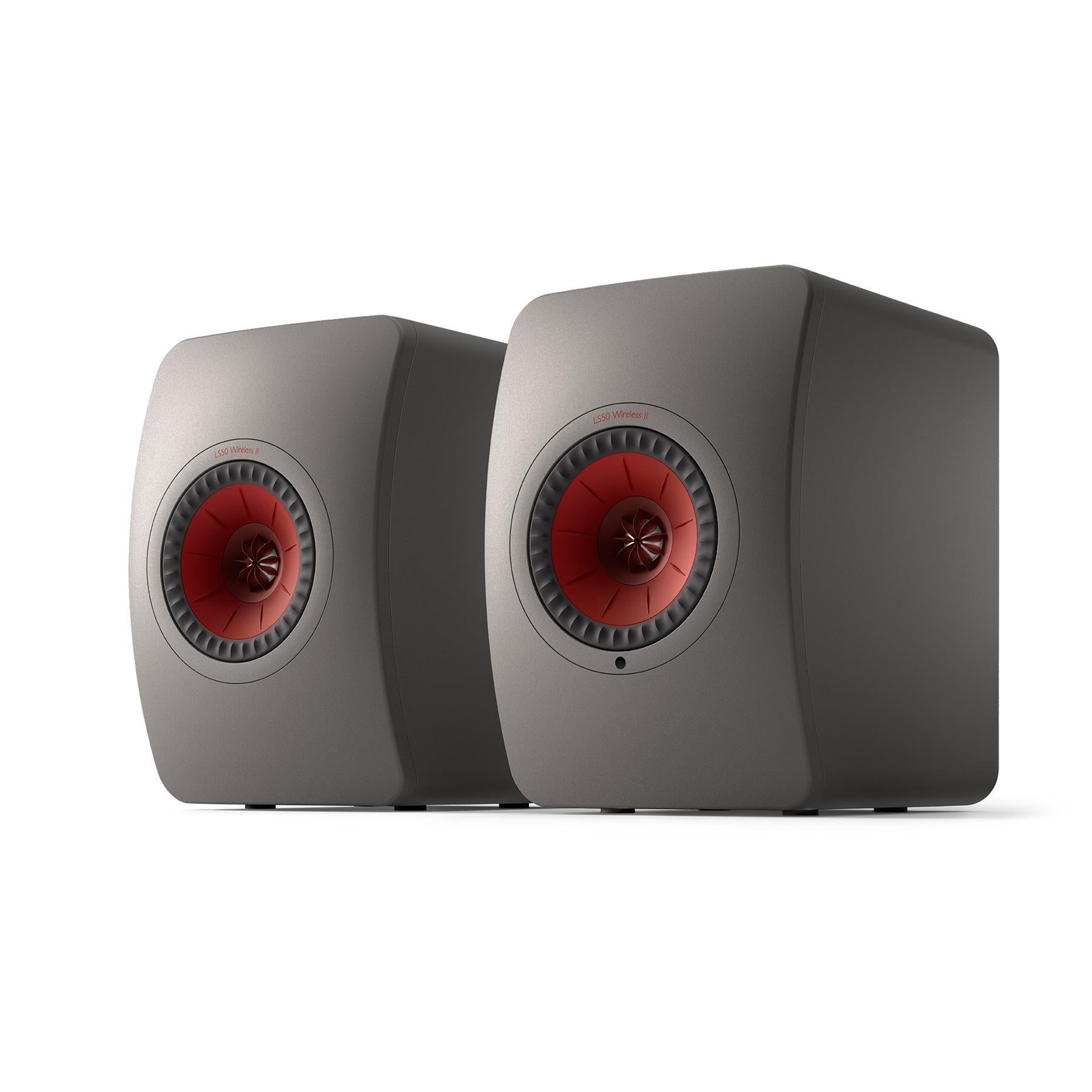 KEF LS50 Wireless II HiFi Powered Bookshelf Speakers - Premium Bluetooth & WiFi Streaming for Home Audio, Music & Movie Theater Systems - Perfect for Living Rooms, Studios & Home Theaters
