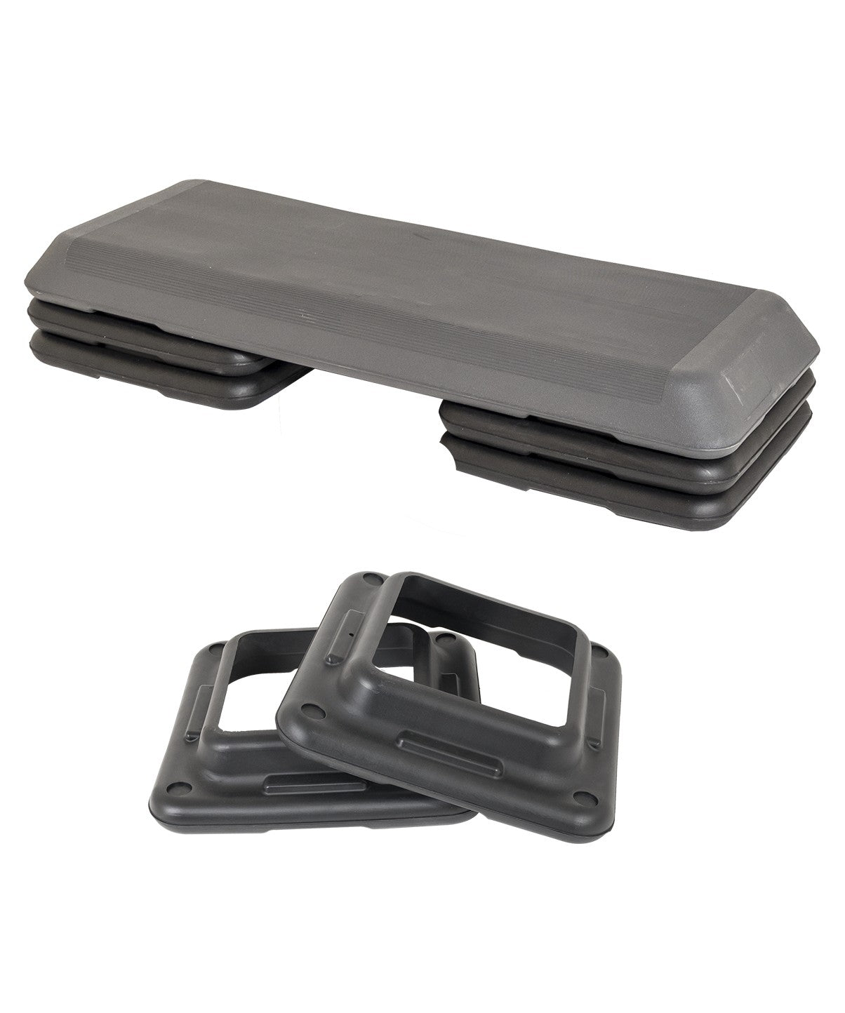 Aerobic Step Platform with 2 Free Extra Blocks - Home Gym Workout Equipment for Cardio & Fitness Training