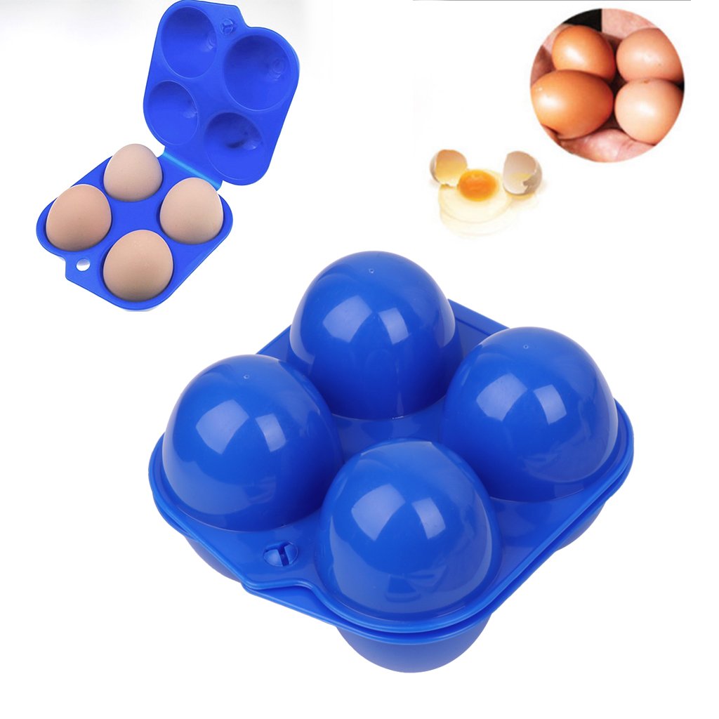 Portable Egg Holder for Camping - 12 Slot Egg Storage Container with Lid, Durable Outdoor Egg Carrier Case for Picnics, Hiking & Travel - Perfect for Fresh Egg Transport