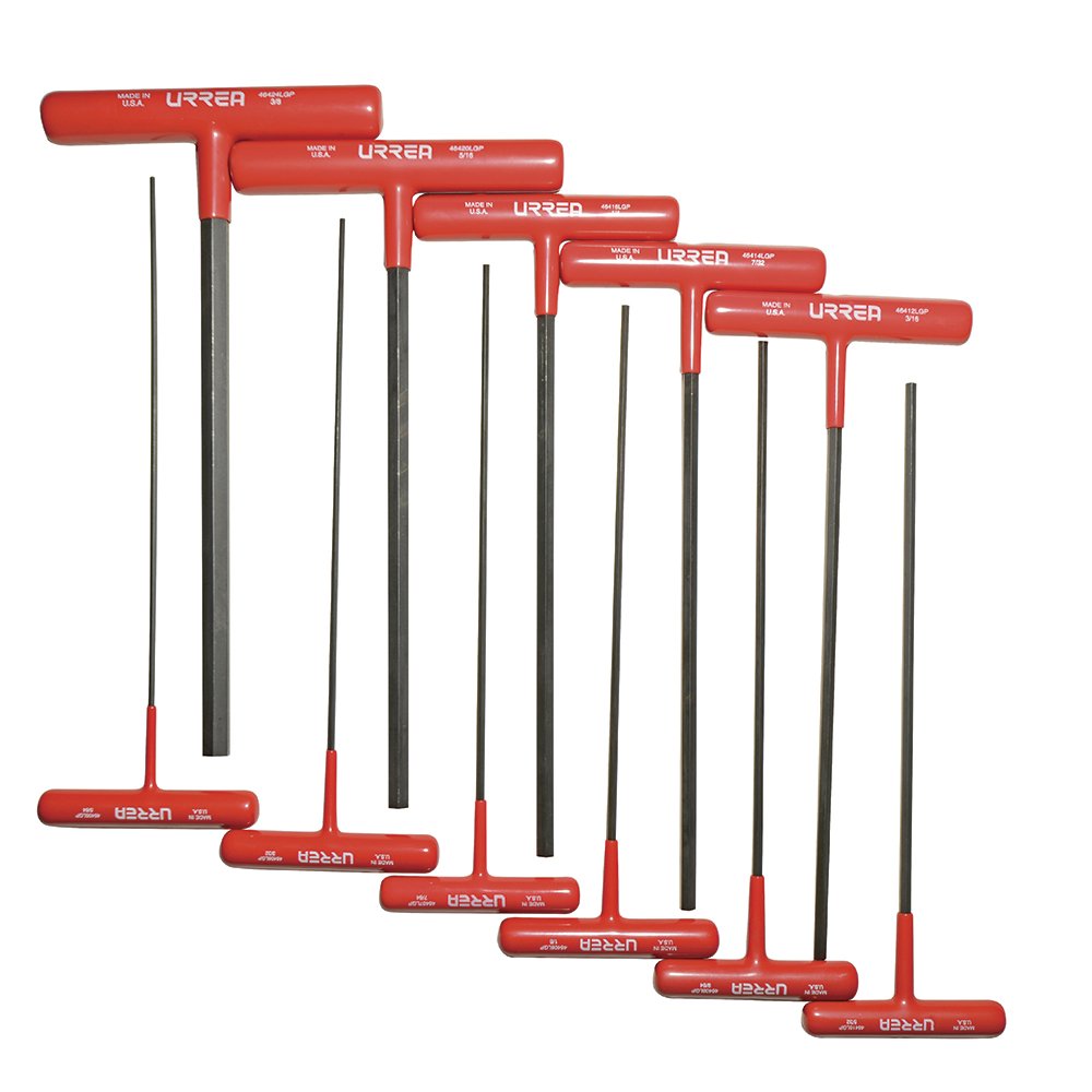 Urrea 4967LGP 11-Piece Ball End Wrench Set - Professional Grade Chrome Vanadium Steel Tools for Automotive Repair & Mechanical Work