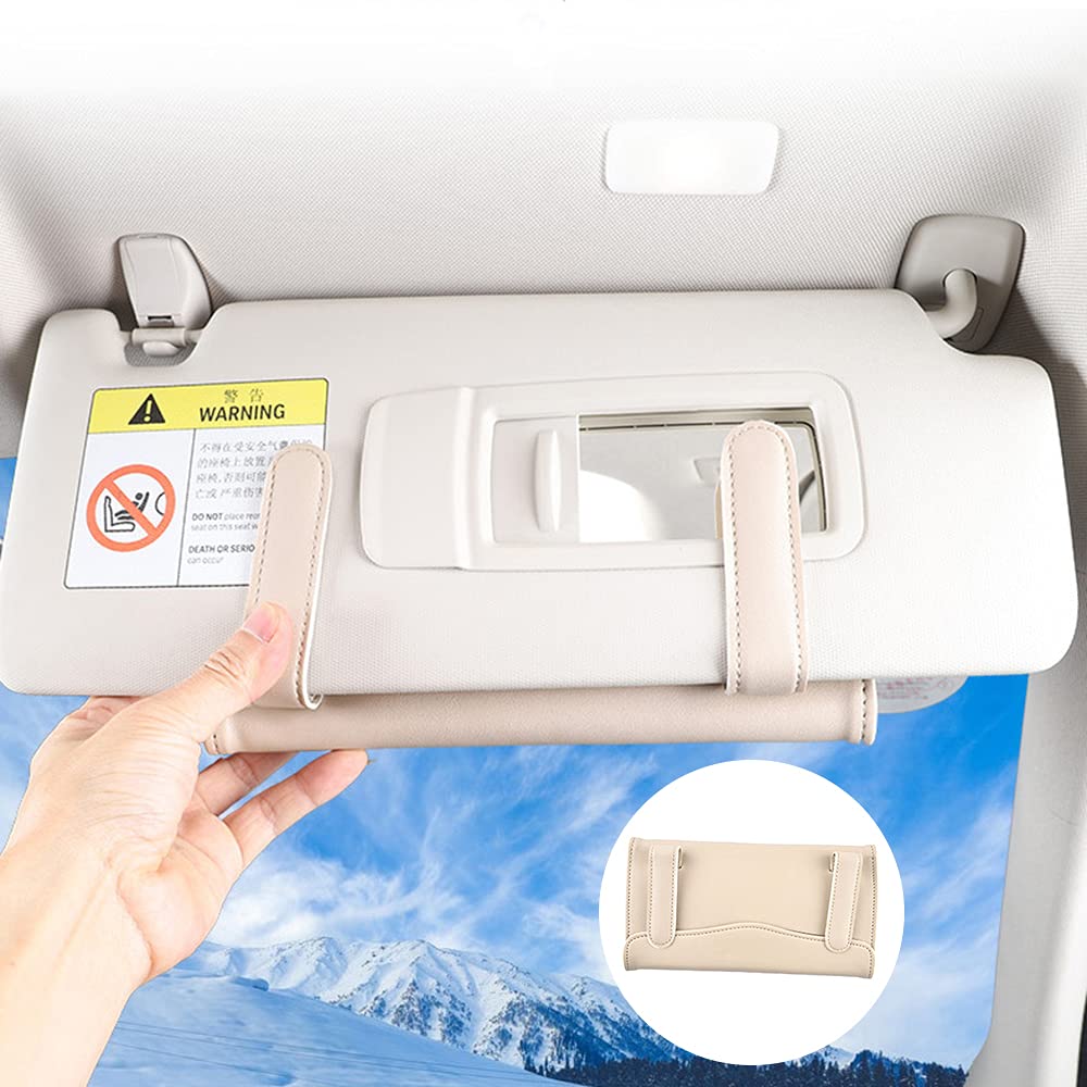 3 Pack PU Leather Car Visor Tissue Box Holder - Sun Visor Napkin Organizer for Car, Hanging Tissue Dispenser for Auto Accessories | Perfect for Road Trips, Commuting & Keeping Your Vehicle Clean