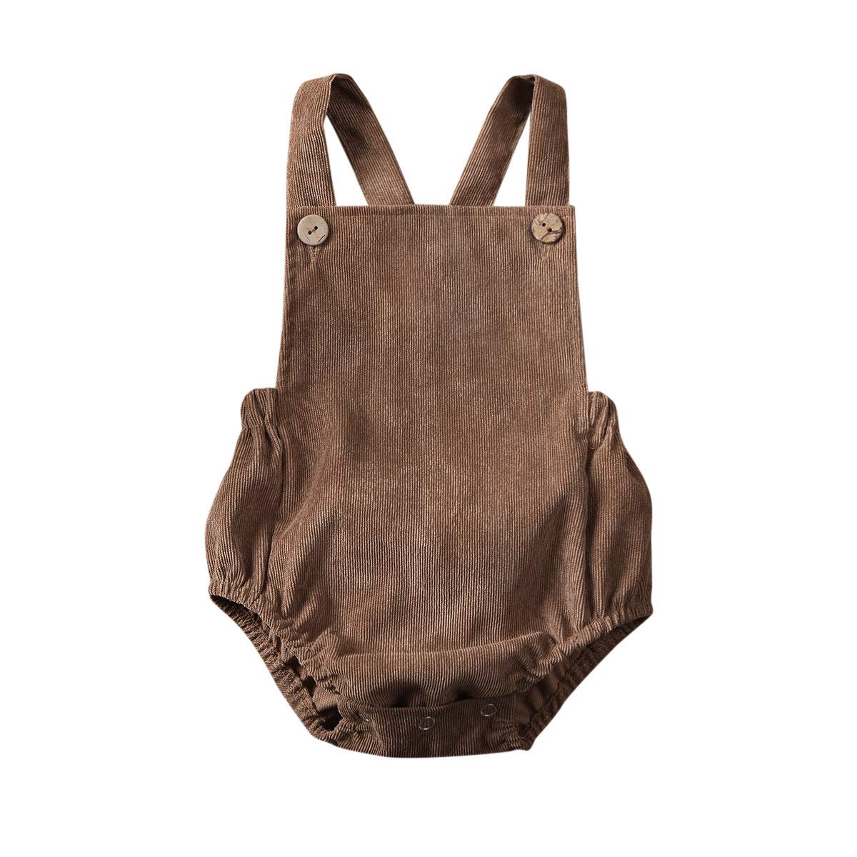 Newborn Baby Boy Girl Romper - Sleeveless Backless Button Jumpsuit One Piece Outfit for Summer | Perfect for Photoshoots, Playtime & Special Occasions