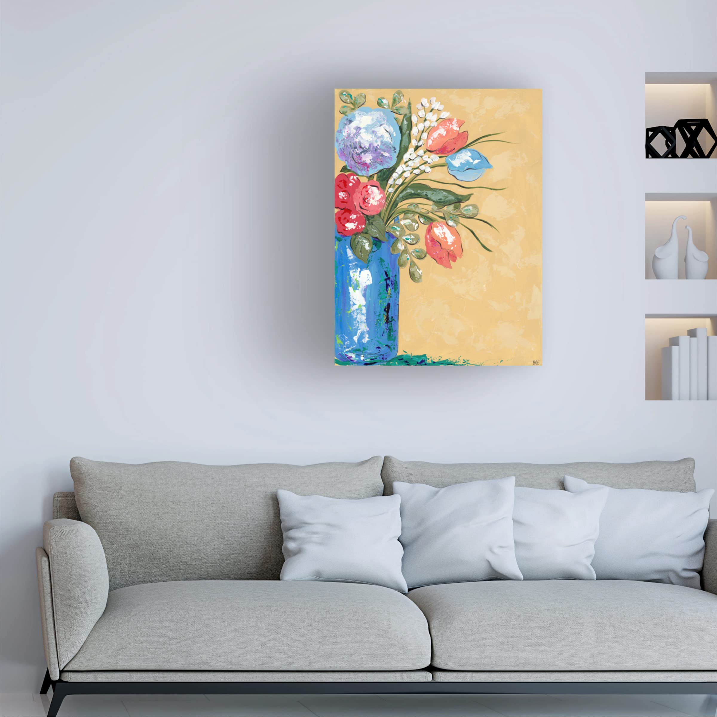 Trademark Fine Art 'Look on the Bright Side II' Canvas Wall Art by Jade Reynolds - Modern Home Decor for Living Room, Bedroom & Office