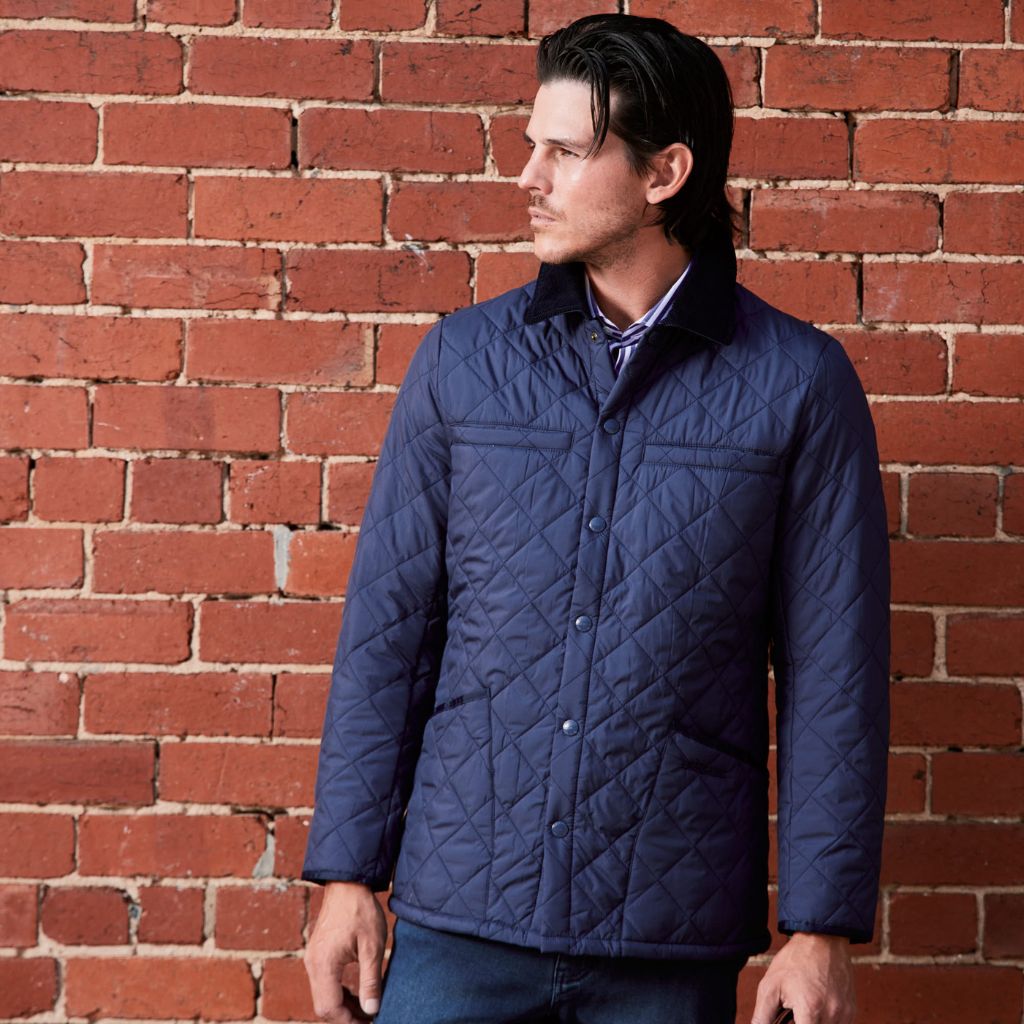 Beaucaire Bond Quilted Jacket for Women - Navy Blue Lightweight Quilted Coat with Stylish Stitching | Perfect for Fall, Winter & Outdoor Activities
