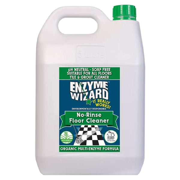 Enzyme Wizard No Rinse Floor Cleaner - Powerful Eco-Friendly Solution for Hardwood, Tile & Laminate Floors | Ideal for Homes, Offices & Pet Areas