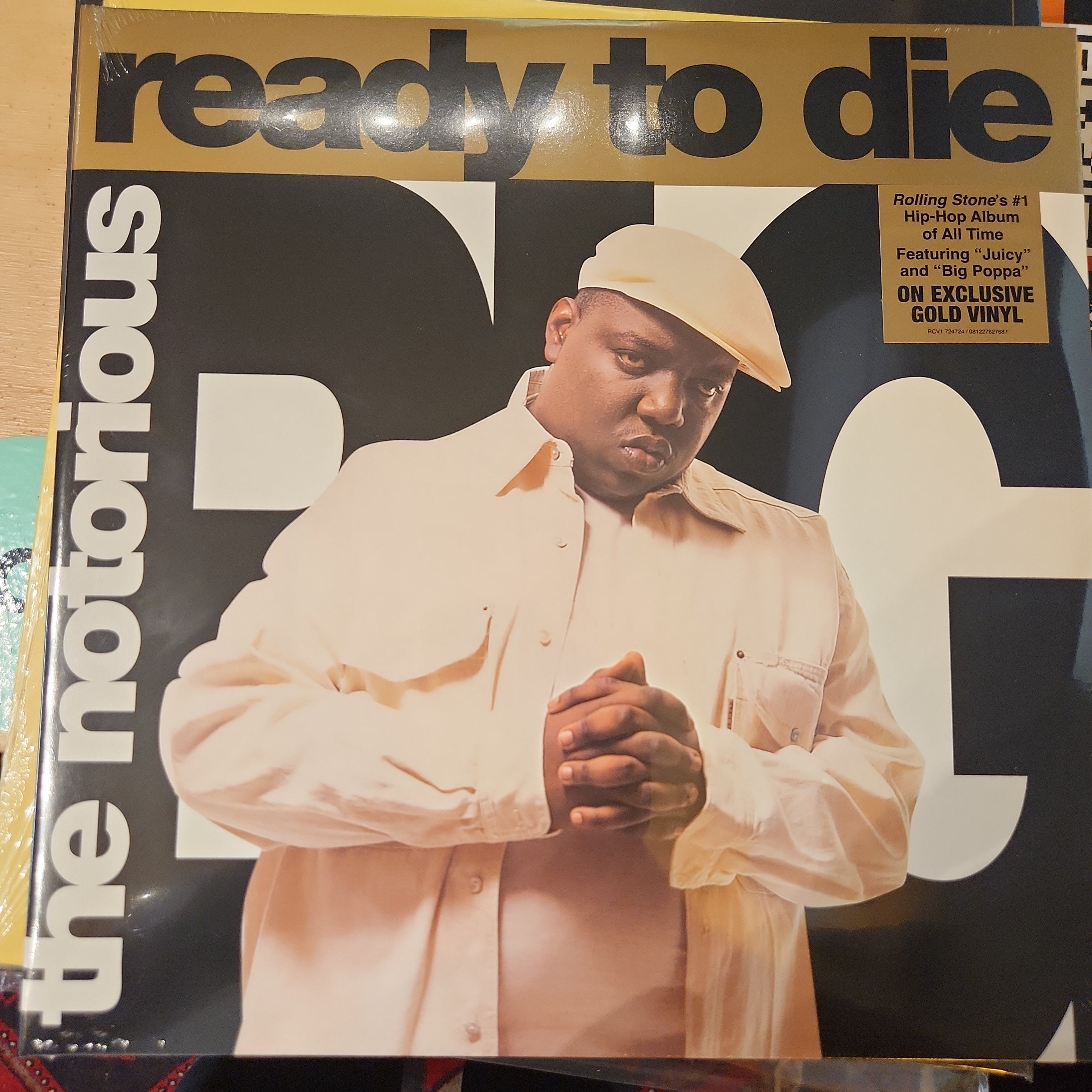 Notorious B.I.G Ready to Die Gold Vinyl LP - Limited Edition Hip Hop Record for Collectors & Music Lovers - Perfect for Home Listening & DJ Sets