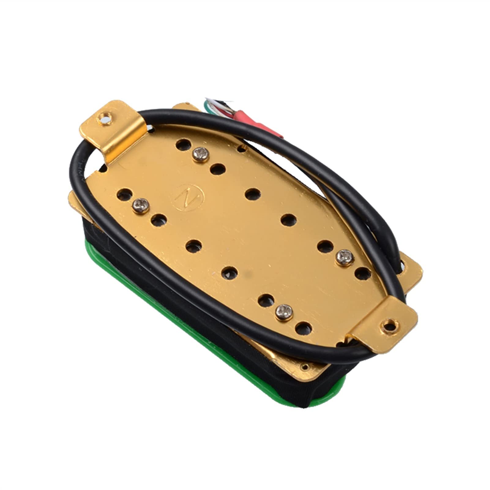 Adjustable Metal Double Coil Electric Guitar Humbucker Pickup - Green (Neck Position) | Perfect for Rock, Blues & Metal Music Performances