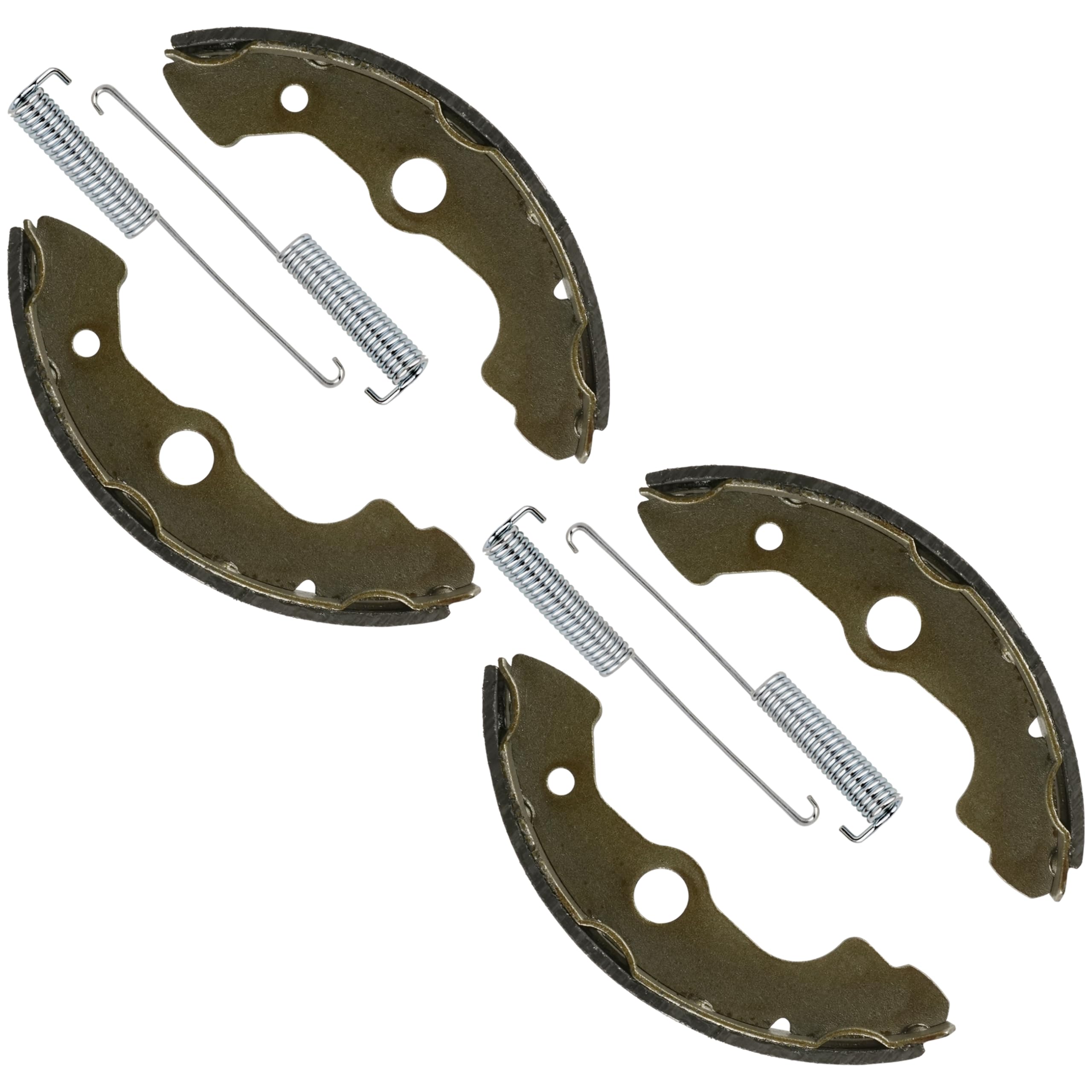 Caltric Front Brake Shoes for Honda TRX350TE TRX-350TE TRX350TE Rancher 350 ES 2000-2006 - Replacement Brake Pads for ATV & Off-Road Vehicles - Perfect for Trail Riding, Hunting & Farm Work