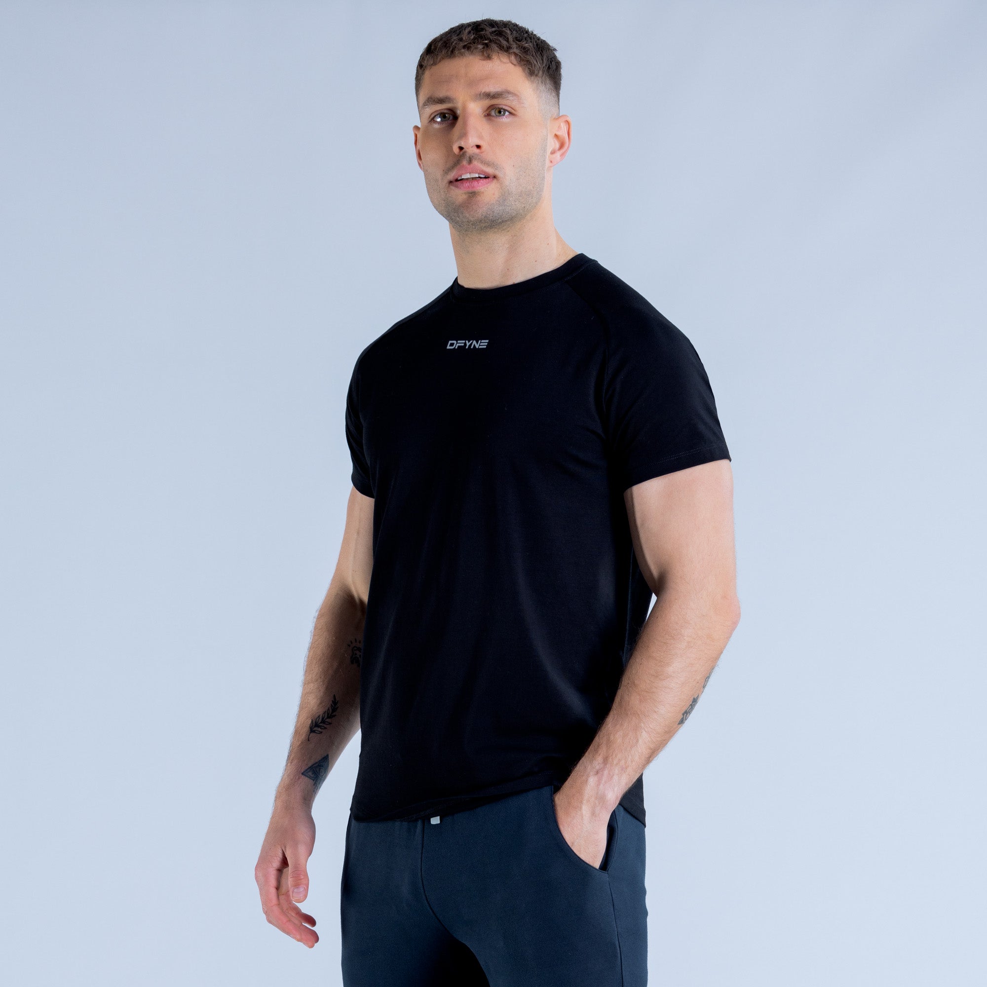 Dfyne Stealth Midnight Black Tops for Women - Soft Comfortable Casual Shirts - Perfect for Work, Travel & Everyday Wear