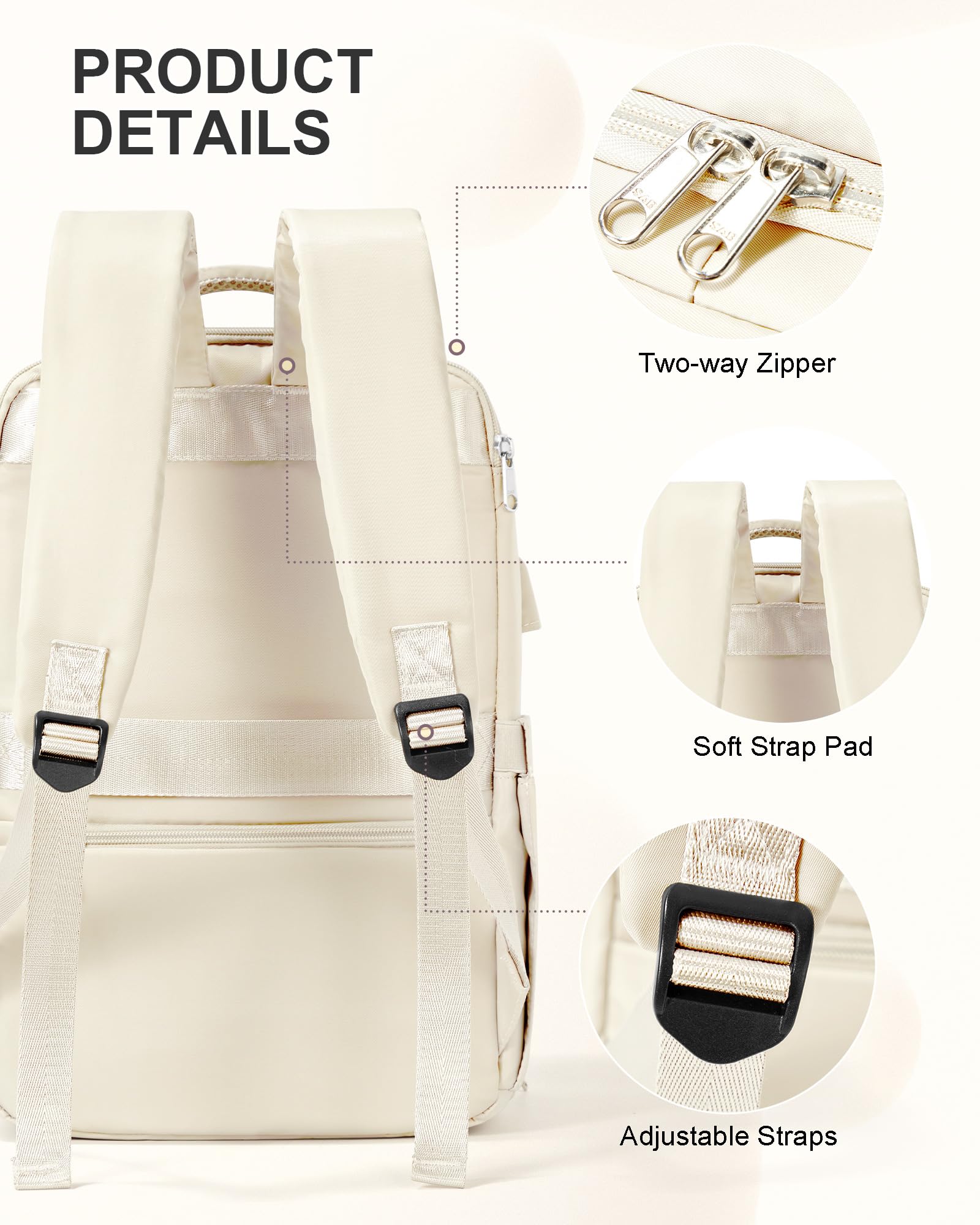 Large Travel Laptop Backpack for Men & Women - TSA Approved Carry On Backpack with USB Charging Port - Water Resistant Business Work & Hiking Backpack - Perfect for Air Travel, Commuting & Outdoor Adventures