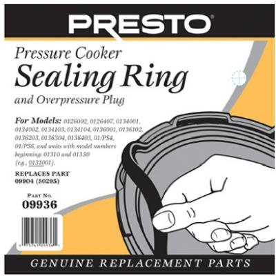 Presto! Pressure Cooker Sealing Ring - Black Replacement Gasket for Safe & Efficient Cooking | Perfect for Canning, Steaming & Pressure Cooking