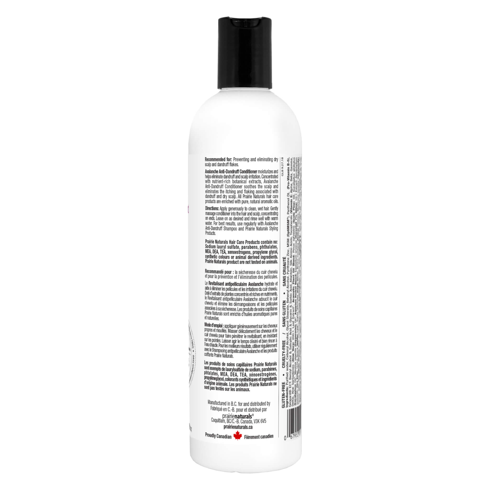 Avalanche Anti-Dandruff Conditioner for Dry Scalp & Itchy Hair - Hydrating & Soothing Treatment for Men & Women | Perfect for Daily Use & Scalp Care
