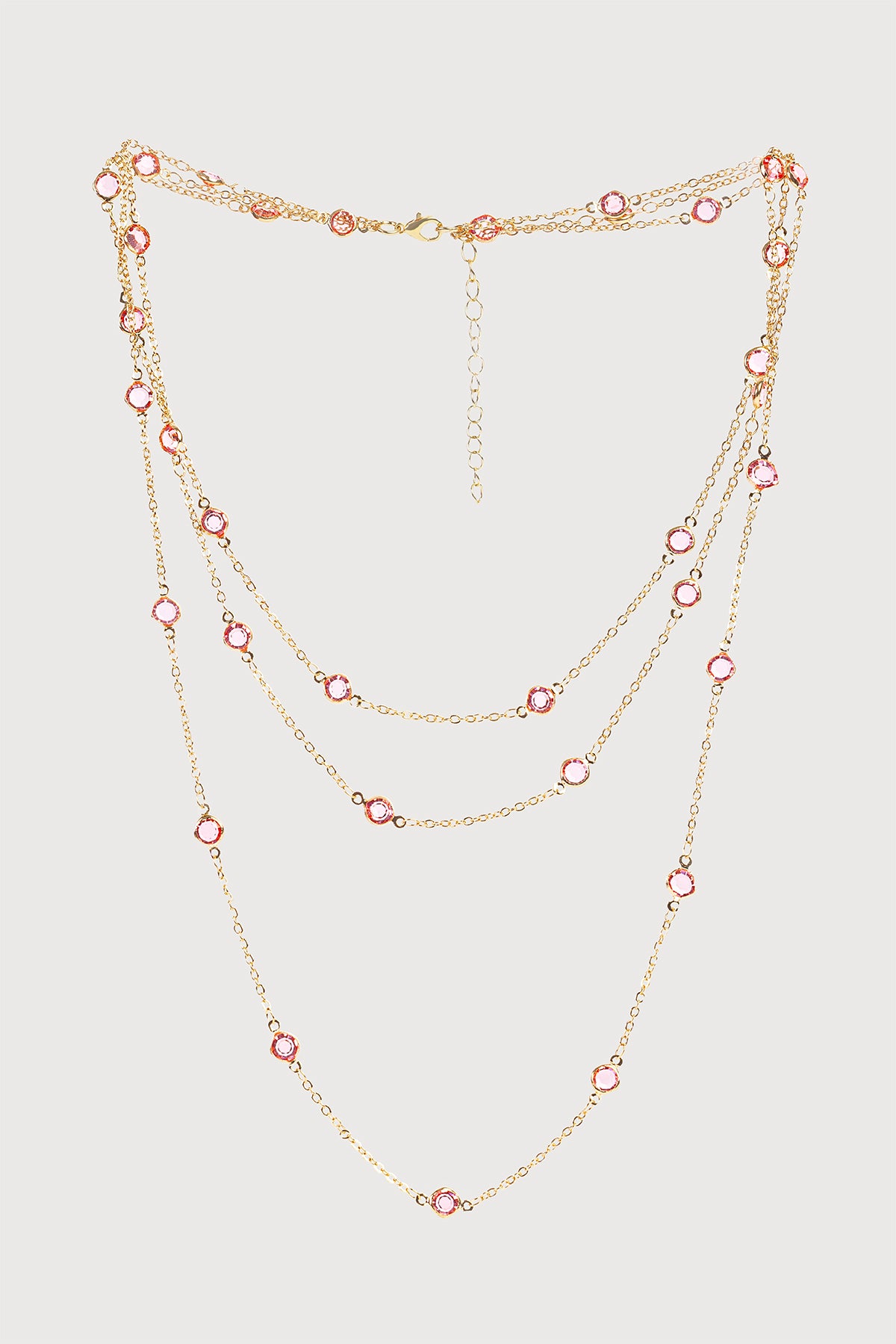 3 Layer Glass Pendant Necklace for Women - Elegant Layered Jewelry for Daily Wear & Special Occasions