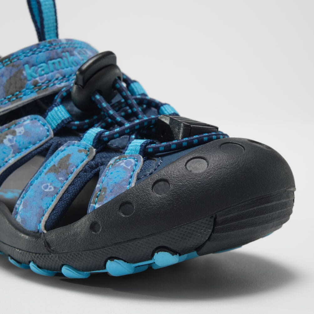 Kids' Crab Print Closed-Toe Sandals for Toddlers - Comfortable Beach & Outdoor Play Shoes for Boys & Girls