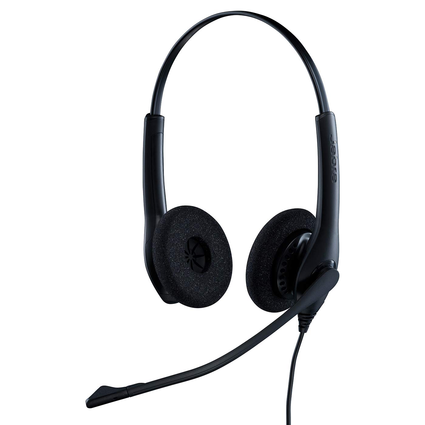 Jabra Biz 1500 Noise Cancelling Headset - On-Ear Stereo Office Headphones with Quick Disconnect, Volume Spike Protection & Clear Mic for Desk Phones (Black) - Perfect for Call Centers, Office Communications & Remote Work