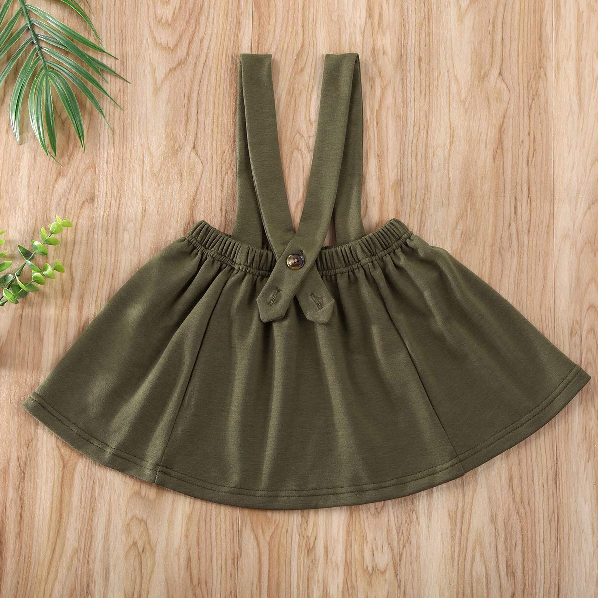 HEZIOWYUN Toddler Baby Girl Velvet Suspender Skirt Outfit - Soft Ruffle Strap Dress & Overall Set for Photoshoot, Birthday Party, Holiday Outfits