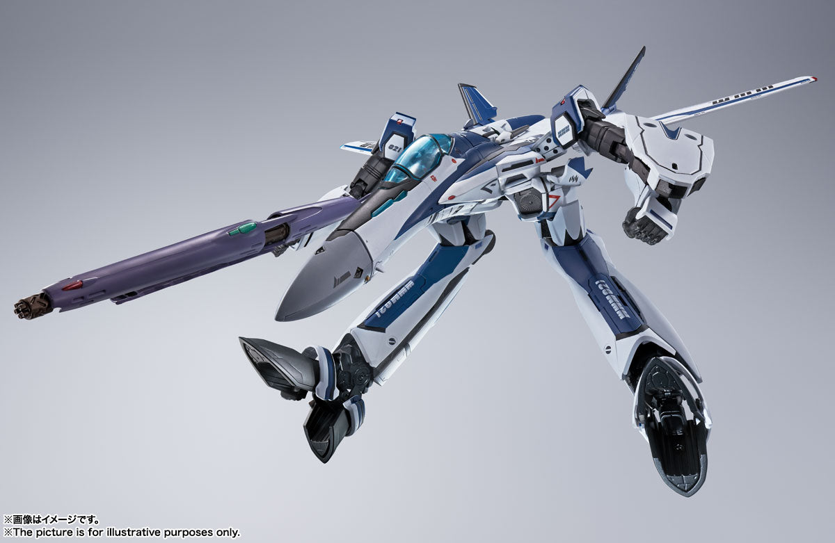 Bandai Macross Frontier DX Chogokin VF-25 Messiah Valkyrie Diecast Action Figure - Worldwide Anniversary Edition - Collectible Anime Robot Toy for Display & Gifting