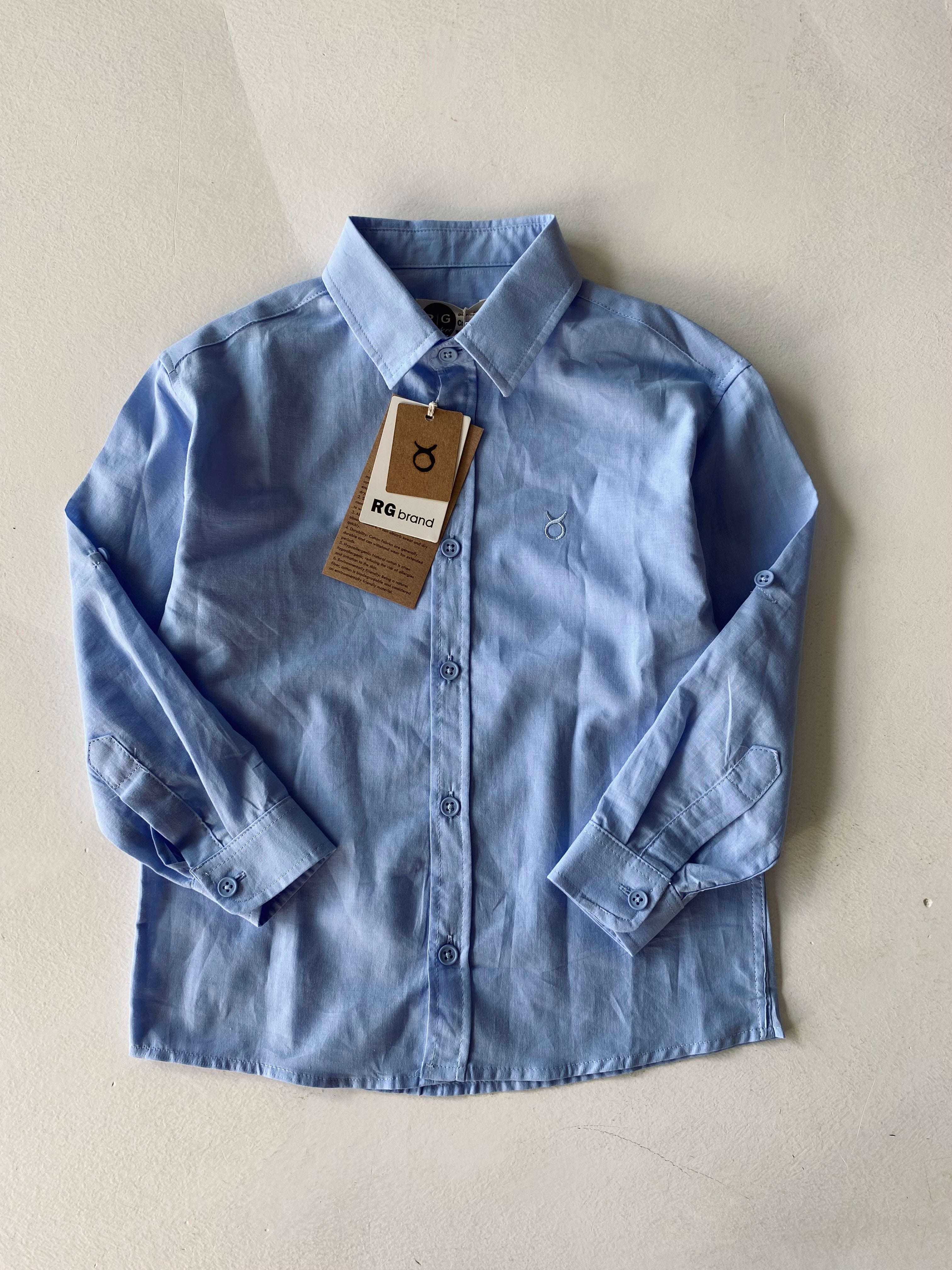 Kids Long Sleeve Shirt for Boys & Girls Ages 3-9 | Comfortable Cotton Casual Top for School, Play & Everyday Wear