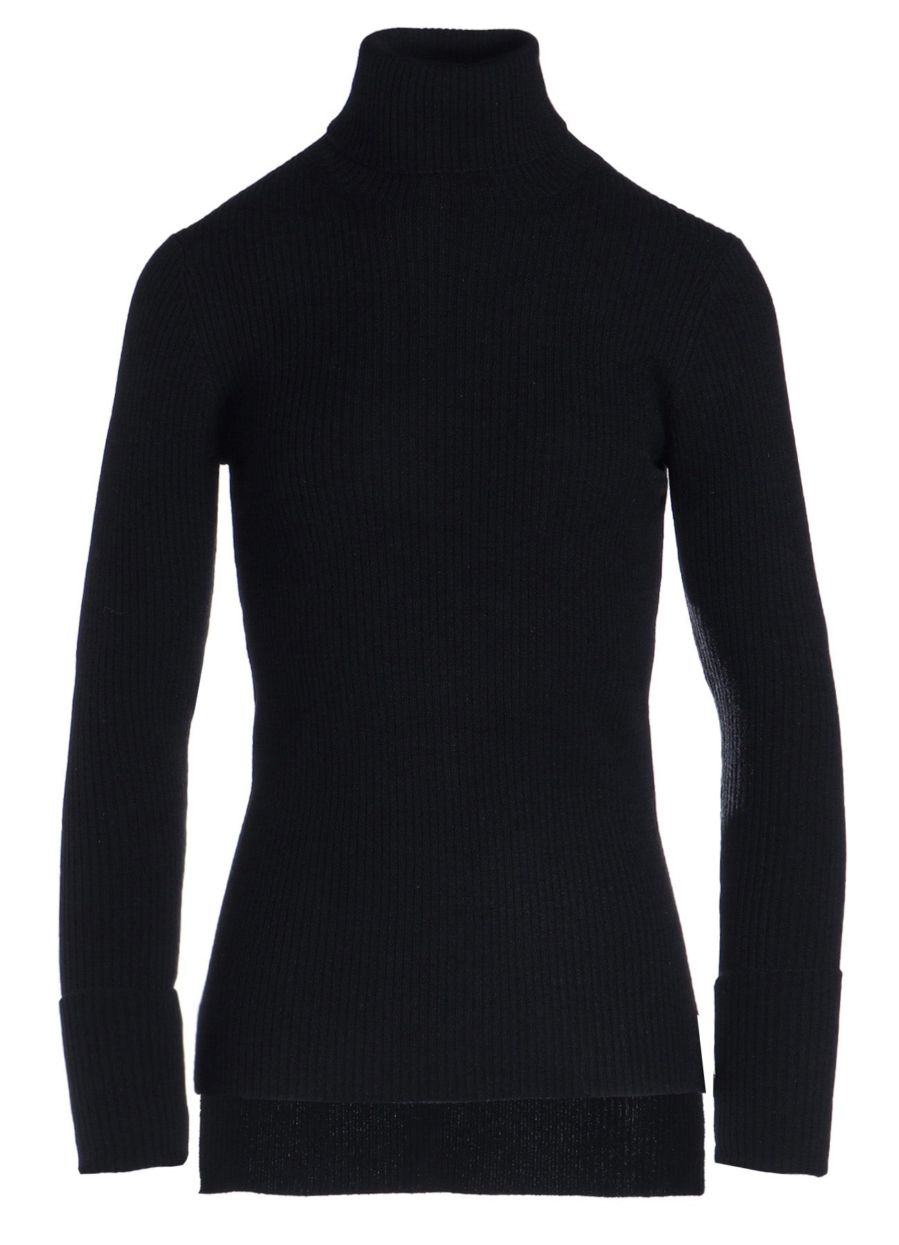 12G1P 2X2 Ribbed Turtle Neck Top for Women - Soft Stretch Knit Slim Fit Long Sleeve Shirt - Perfect for Layering, Office Wear & Casual Outfits