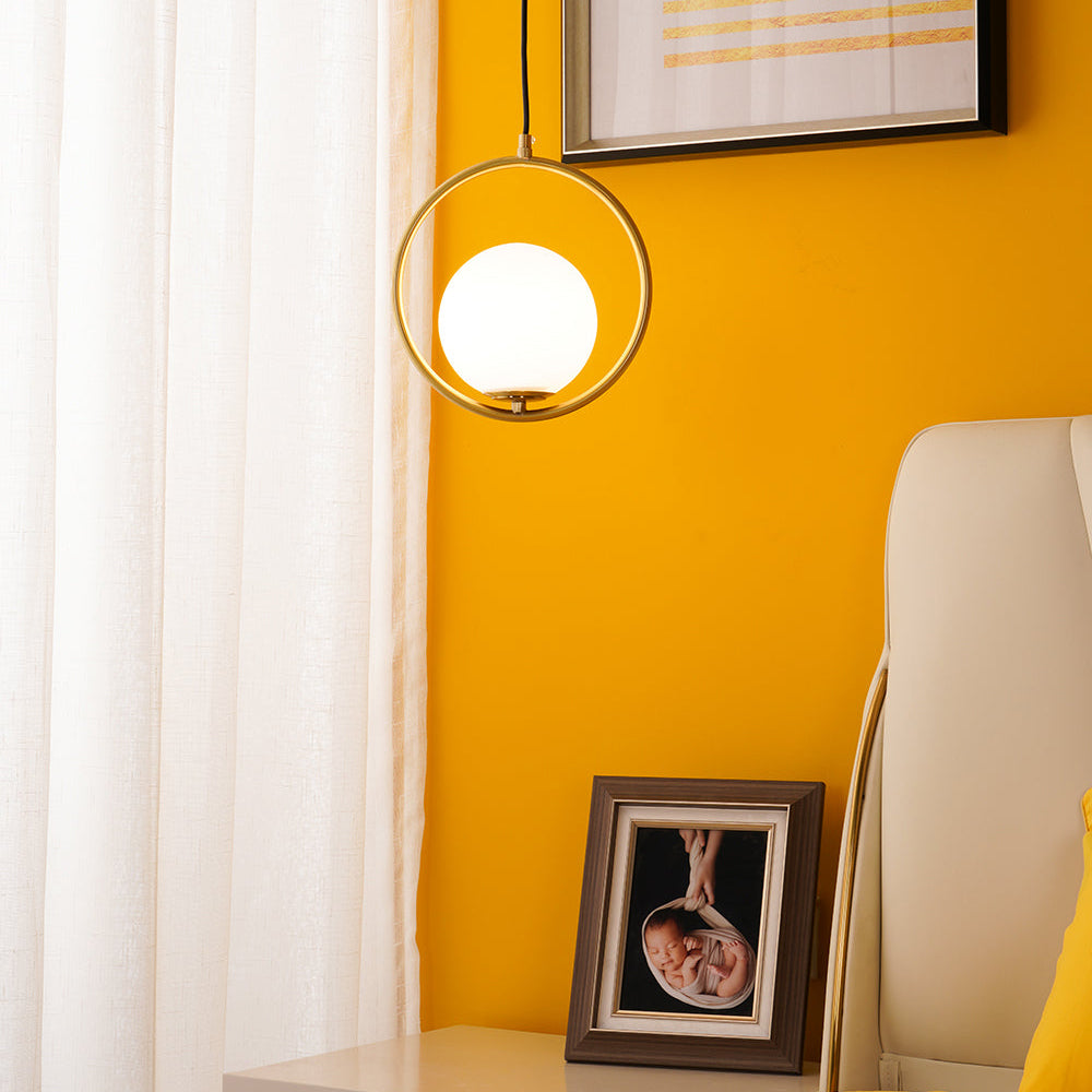Mila Pendant Lamp - Modern Scandinavian Style Hanging Light Fixture for Living Room, Bedroom, and Dining Room Decor
