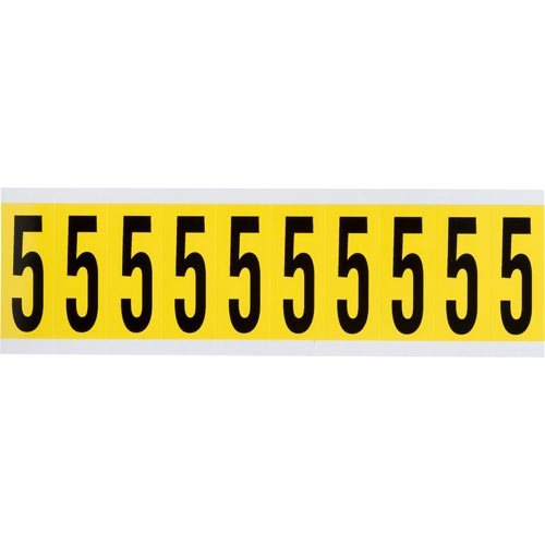 Brady 3440-5 34 Series Indoor Number & Letter Label Cards - Pack of 25 | Office Organization, Warehouse Labeling, Equipment Identification