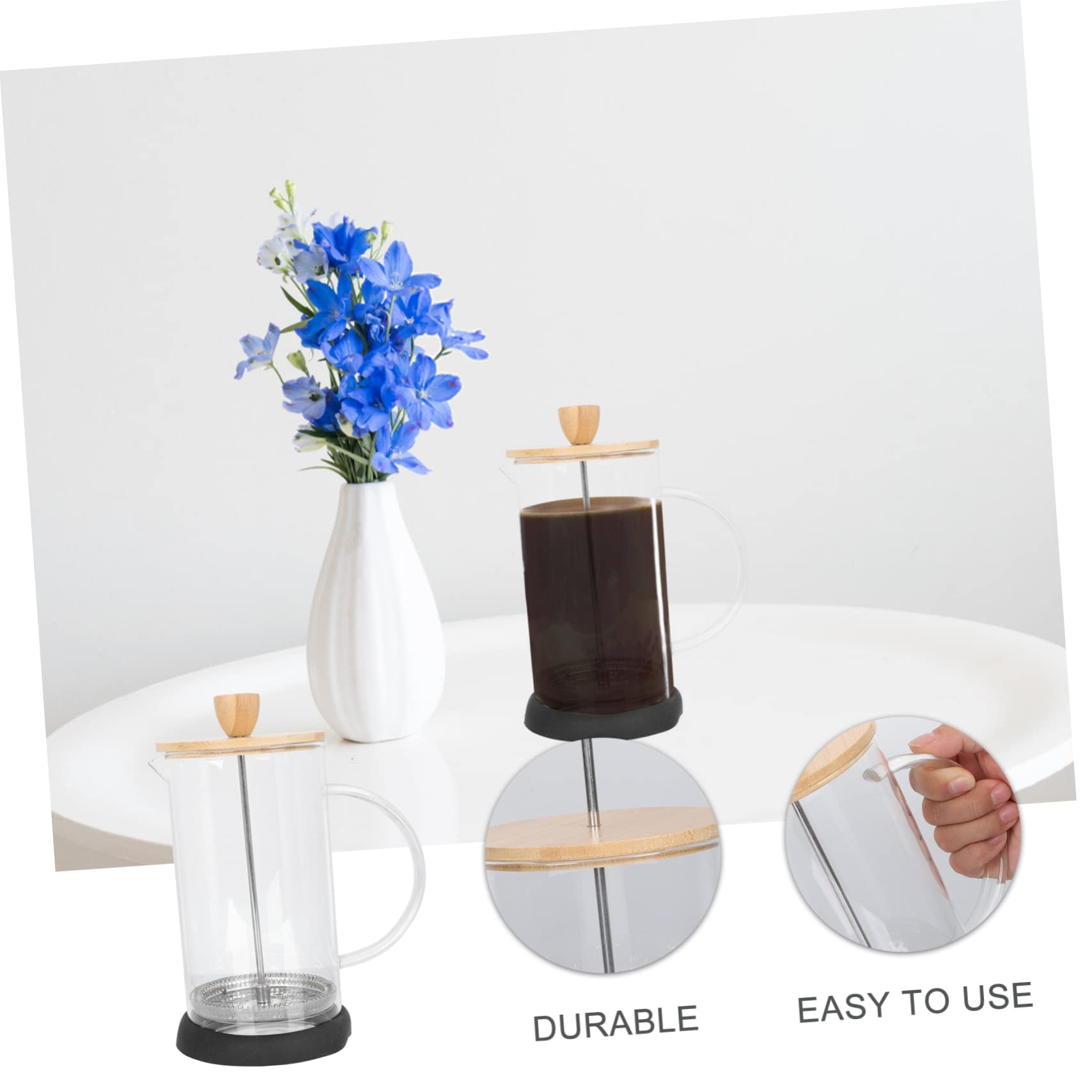 Premium Manual Coffee Milk Frother - Durable Stainless Steel Coffee Pot for Espresso, Cappuccino & Latte - Perfect for Home, Hotel & Restaurant Use