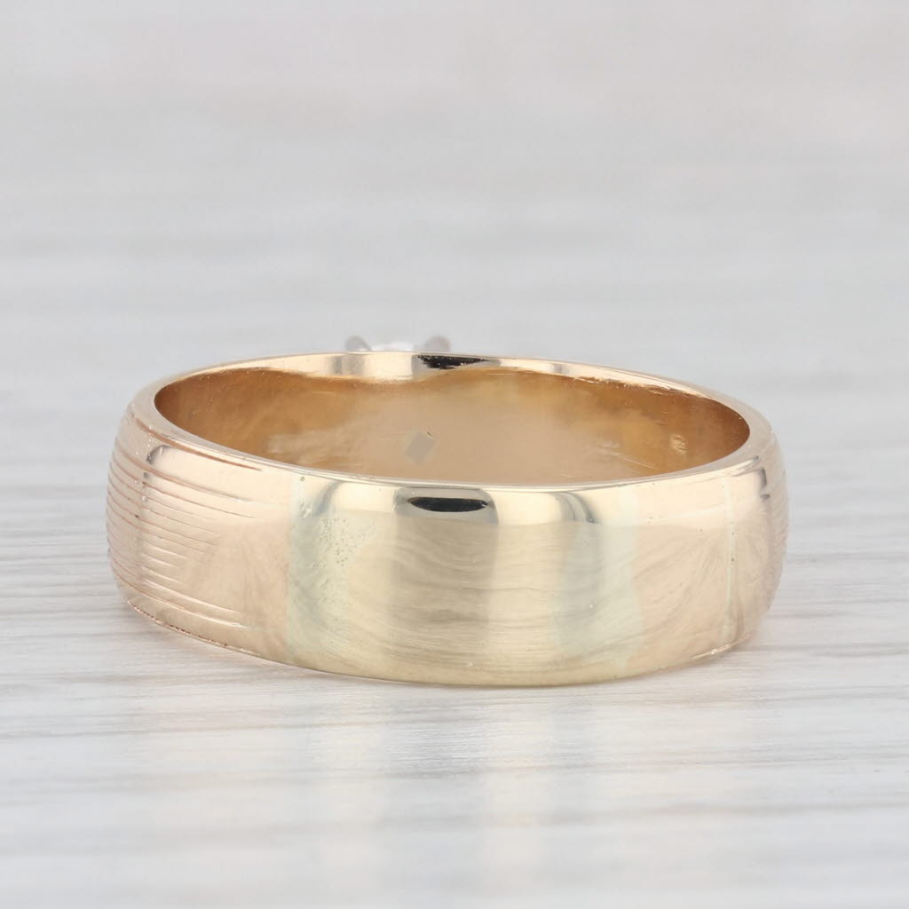 0.33 Carat Round Solitaire Diamond Engagement Ring - 14K Yellow Gold, Size 8 - Perfect for Proposals, Anniversaries & Special Occasions
