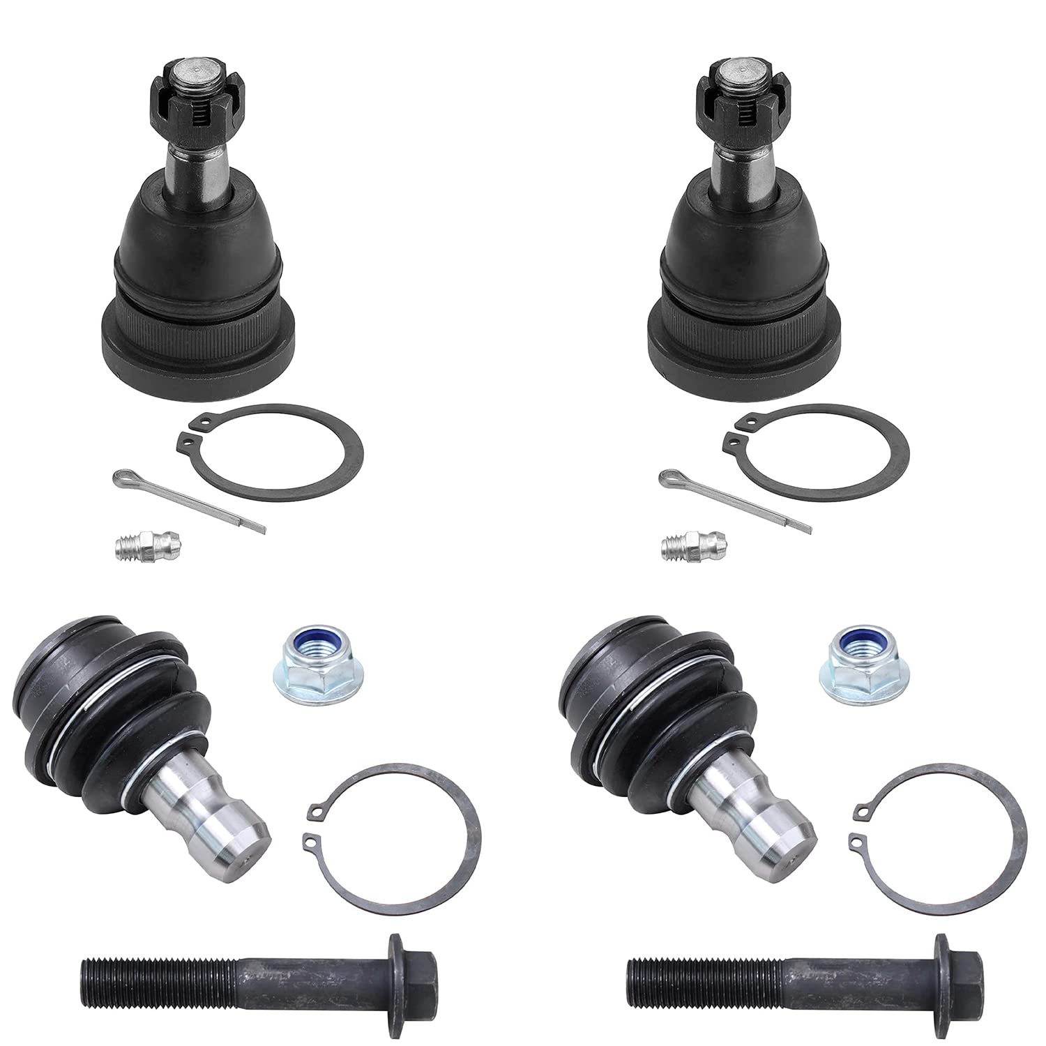 Detroit Axle - 9pc Front Rack and Pinion Kit for Nissan Titan, Pathfinder, Armada & Infiniti QX56 | Power Steering Rack Assembly, Outer Tie Rod Ends, Ball Joints & Sway Bars | Replacement Parts for Smooth Steering & Off-Road Performance