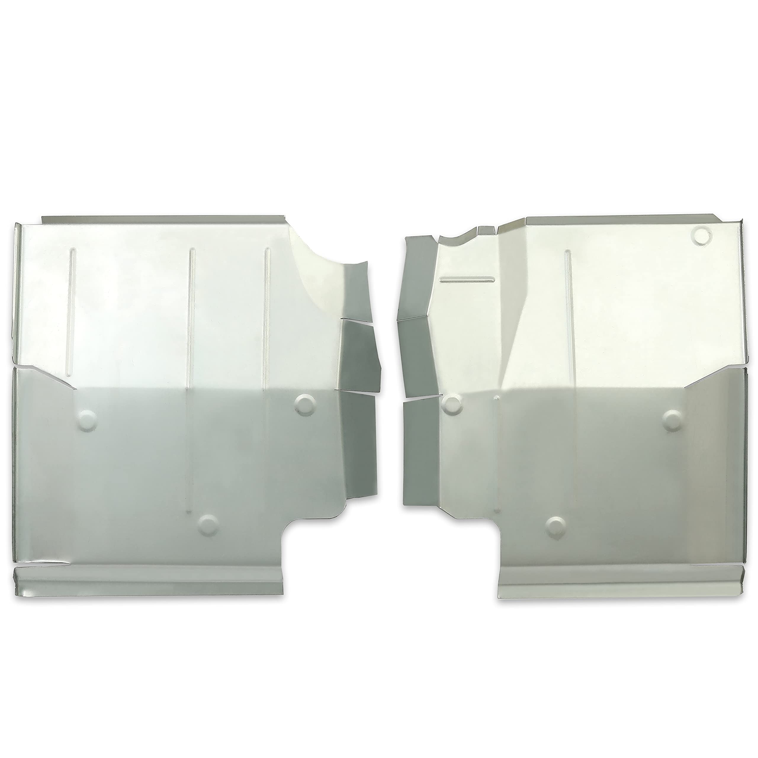 KUAFU Galvanized Floor Pans Replacement - Compatible with 1976-1986 Jeep CJ7, CJ8, CJ Scrambler & YJ Wrangler - Front & Rear Set of 4 Pieces - Rust Protection for Off-Road Adventures & Classic Jeep Restoration