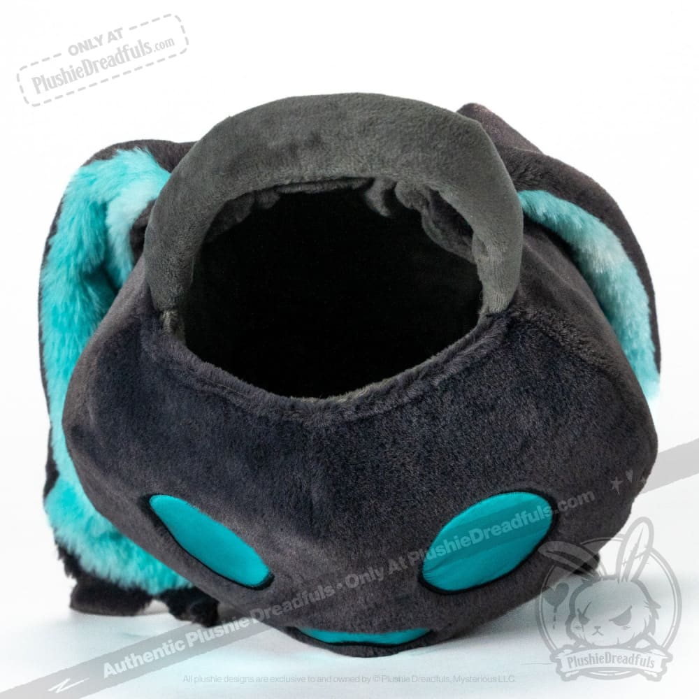 Plushie Dreadfuls Wraith Rabbit Head Bag - Soft Gothic Stuffed Animal Toy for Halloween Decor, Cosplay & Dark Aesthetic Collectors