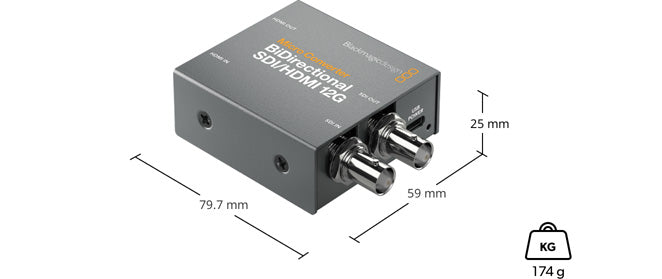 12G-SDI to HDMI Bi-Directional Micro Converter - Professional Video Signal Conversion for Live Streaming, Broadcast & Home Theater Setup
