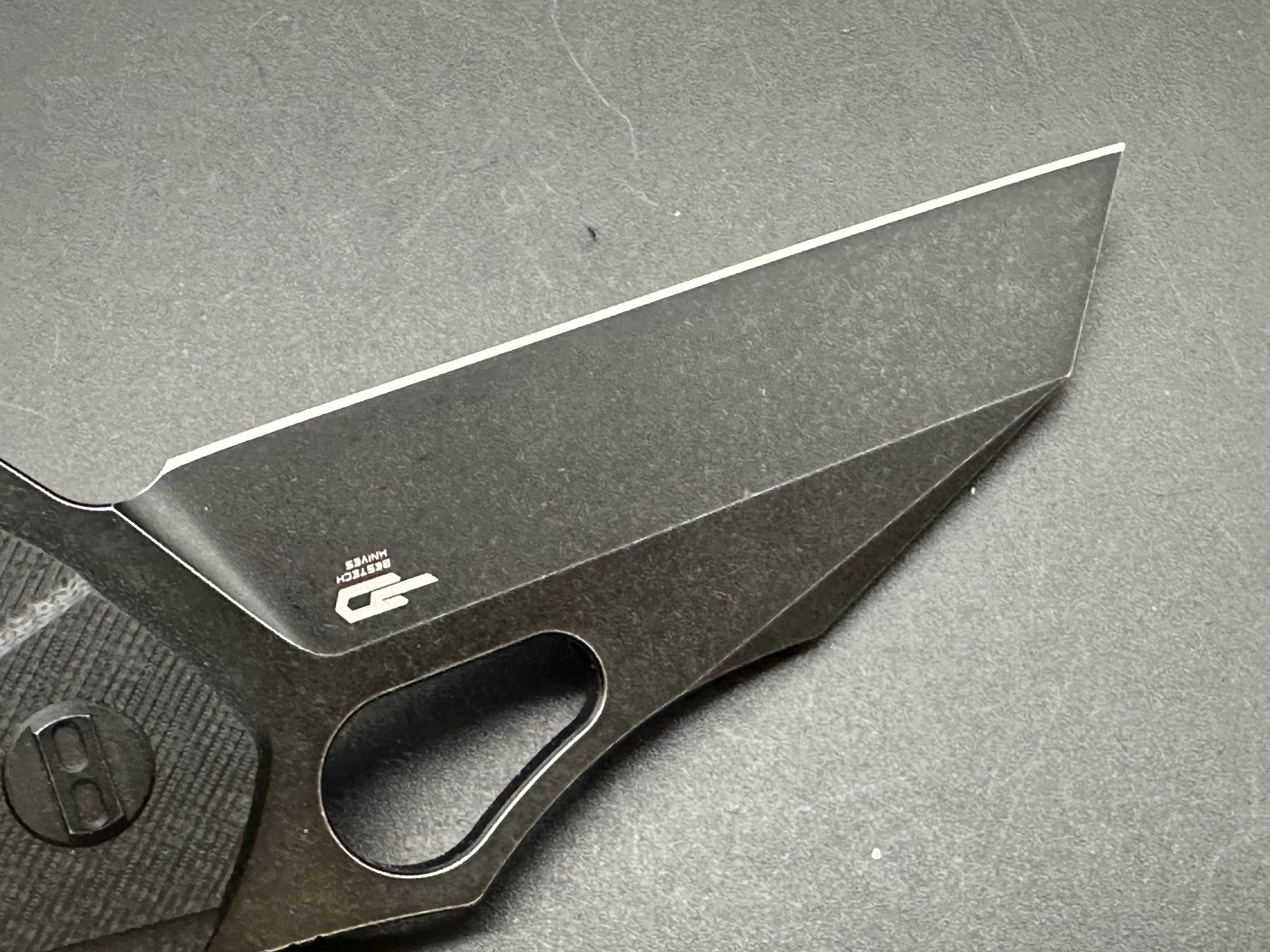 Bestech Operator Folding Knife - Black G10 Handle with D2 Steel Blade | EDC, Camping, Survival & Outdoor Activities