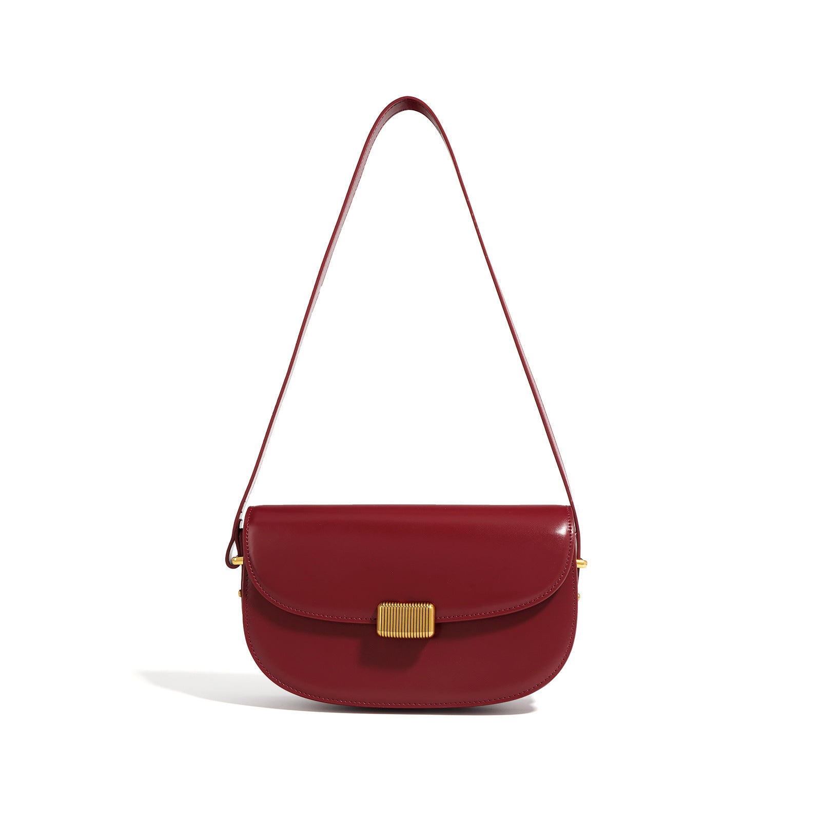 Genuine Leather Crossbody Saddle Bag for Women - Stylish Underarm Shoulder Bag for Daily Use, Travel & Outdoor Activities