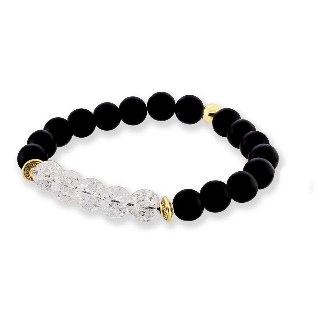 Believe London Gemstone Healing Chakra Bracelet for Anxiety Relief - Natural Crystal Stress Relief Bracelet for Men & Women - Reiki Yoga Meditation Jewelry - Semi Precious Stone Diffuser for Spiritual Wellness & Positive Energy