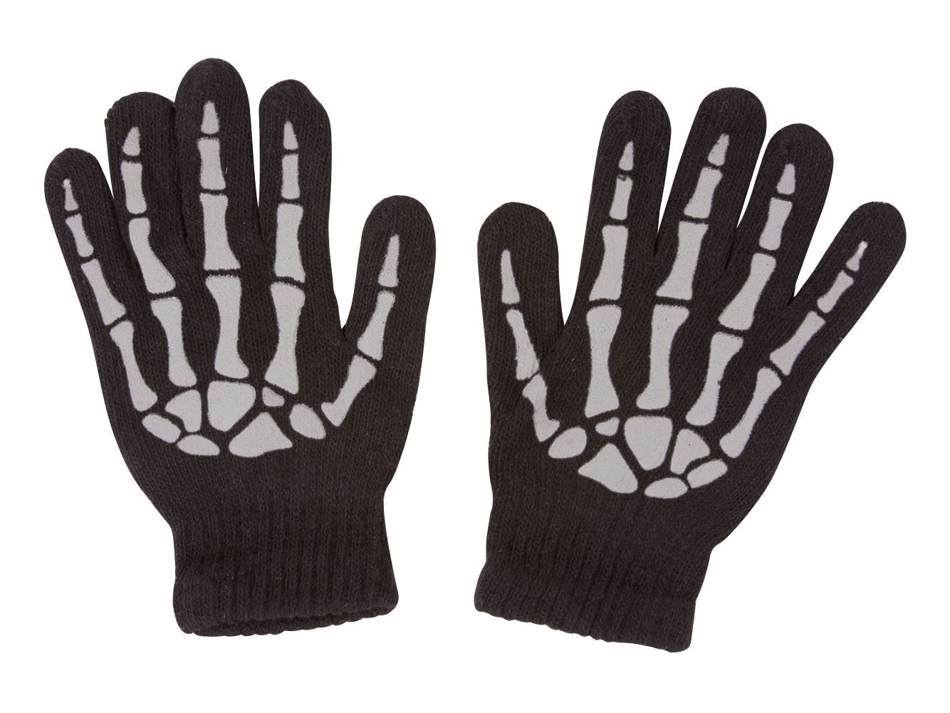 Skeleton Black Full Finger Gloves for Motorcycle Riding, Cycling, and Outdoor Sports - Breathable & Grip-Enhanced Design