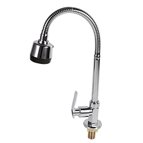 360° Rotating Zinc Alloy Single Handle Pull Down Kitchen Faucet with Cold Water Spray - Perfect for Modern Sinks, Dishwashing & Food Prep