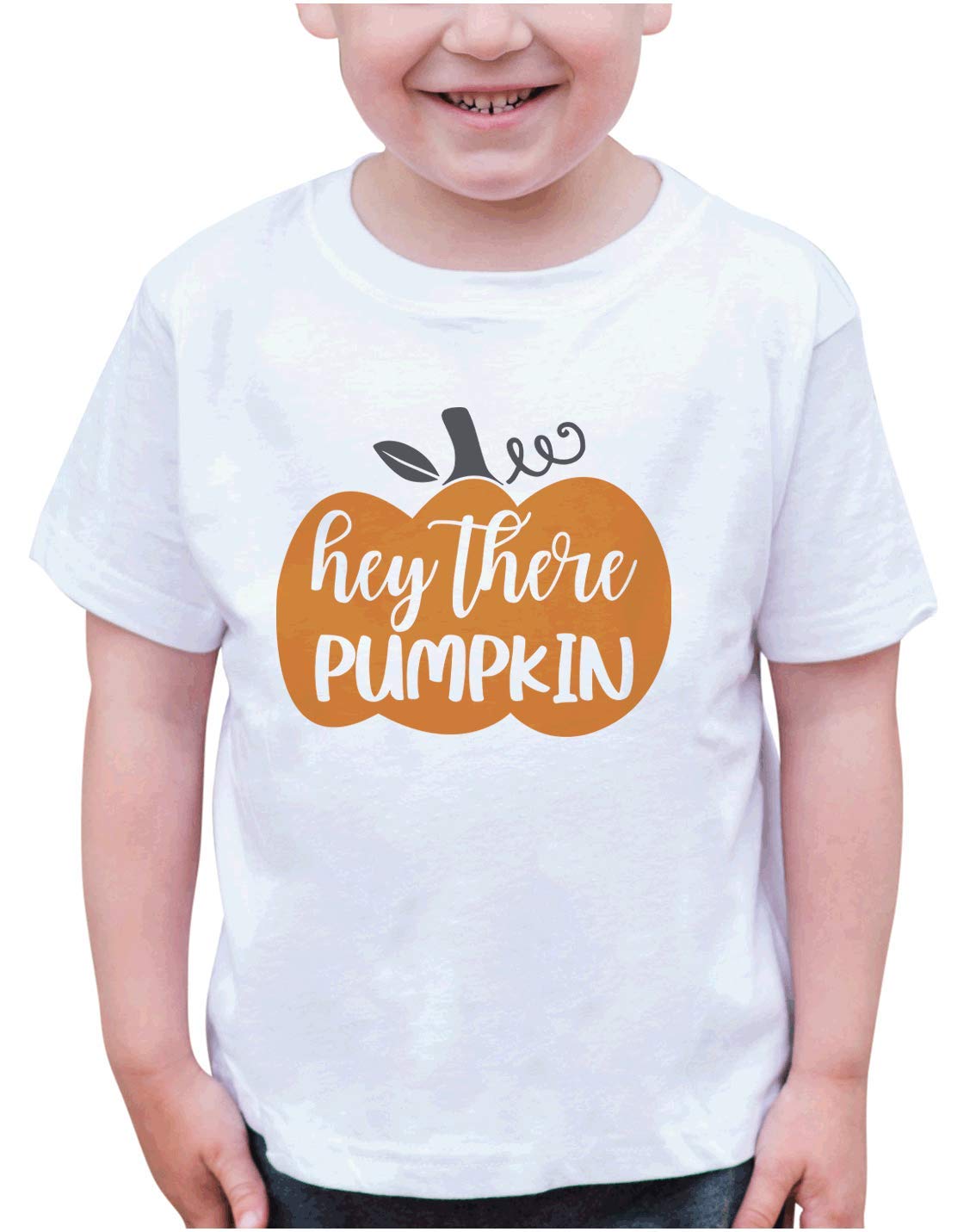 Hey There Pumpkin Kids Shirt - Cute Fall Graphic Tee for Boys & Girls | Perfect for Halloween, Thanksgiving & Autumn Family Photos