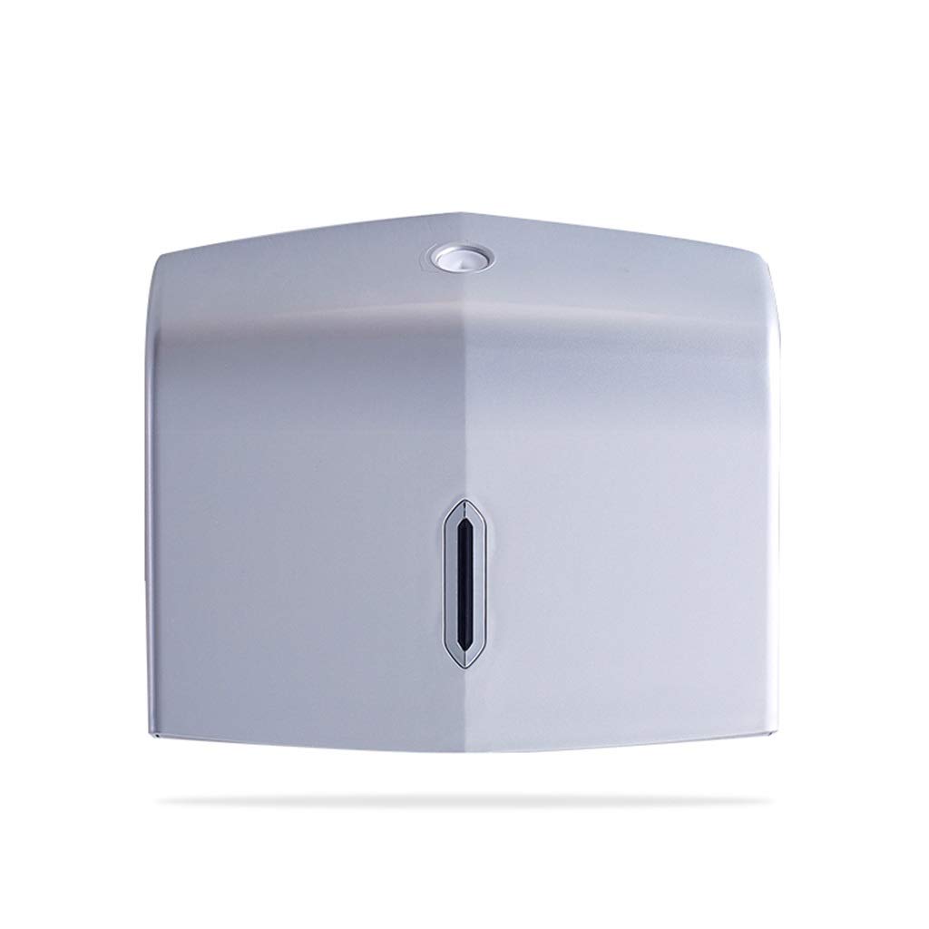 Wall Mounted Paper Towel Holder Dispenser - Silver Under Cabinet Bathroom & Kitchen Paper Towel Roll Organizer for Home, Hotel, and Office Use