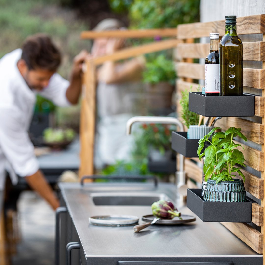 Premium Drop Outdoor Kitchen Module - Durable Stainless Steel BBQ Grill Island with Storage & Prep Space | Perfect for Backyard, Patio, and Camping Cooking