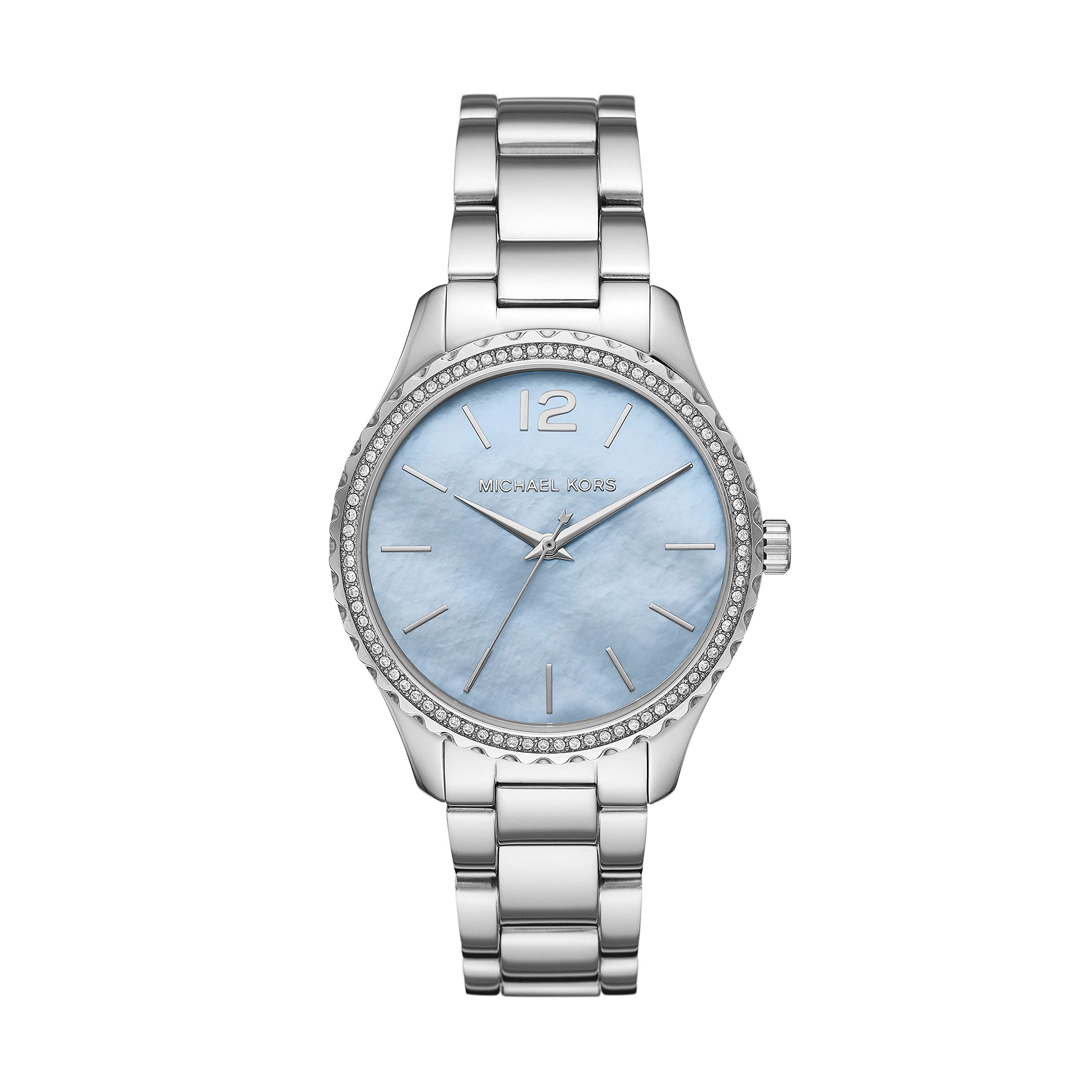 Michael Kors Layton Stainless Steel Watch for Men - Water-Resistant Chronograph with Date Window | Perfect for Business, Casual & Formal Occasions