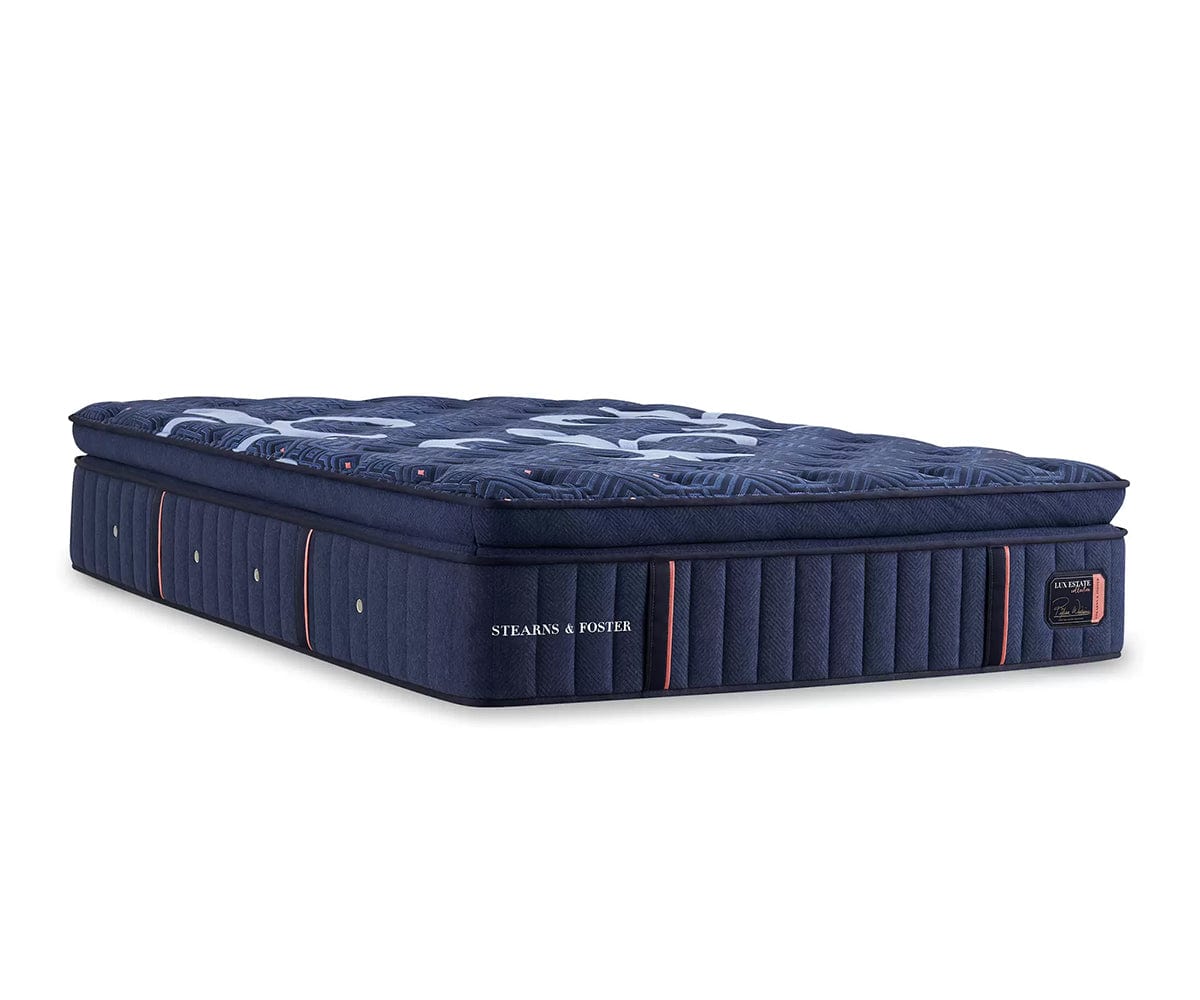 Stearns & Foster Lux Estate Firm Euro Pillow Top Mattress - Queen Size Luxury Hybrid Mattress for Back Support & Pressure Relief | Perfect for Master Bedrooms & Guest Rooms