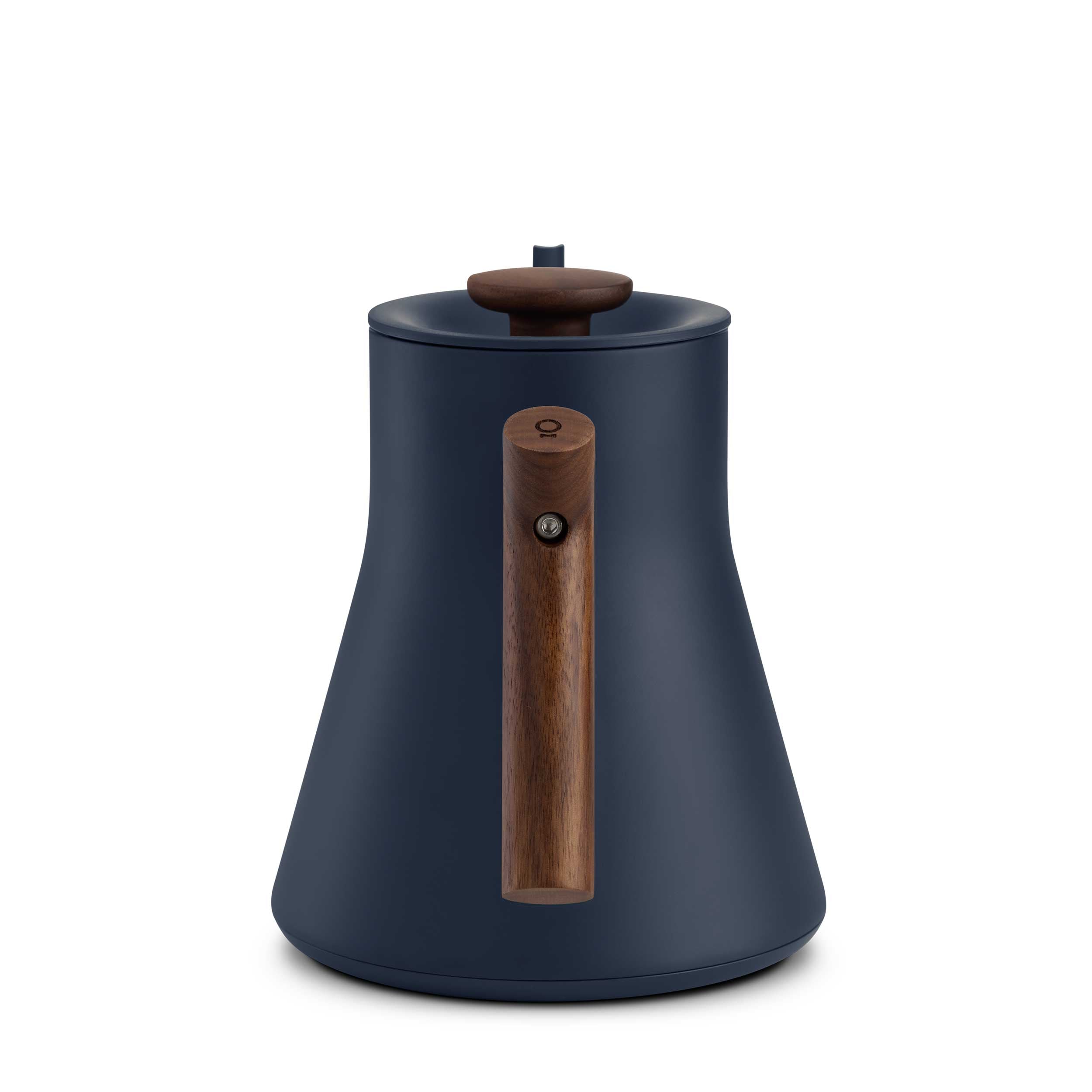 Fellow Stagg EKG Pro Electric Gooseneck Kettle - Stone Blue with Walnut Handle, Precision Pouring for Coffee & Tea Brewing, Perfect for Home Baristas & Tea Enthusiasts