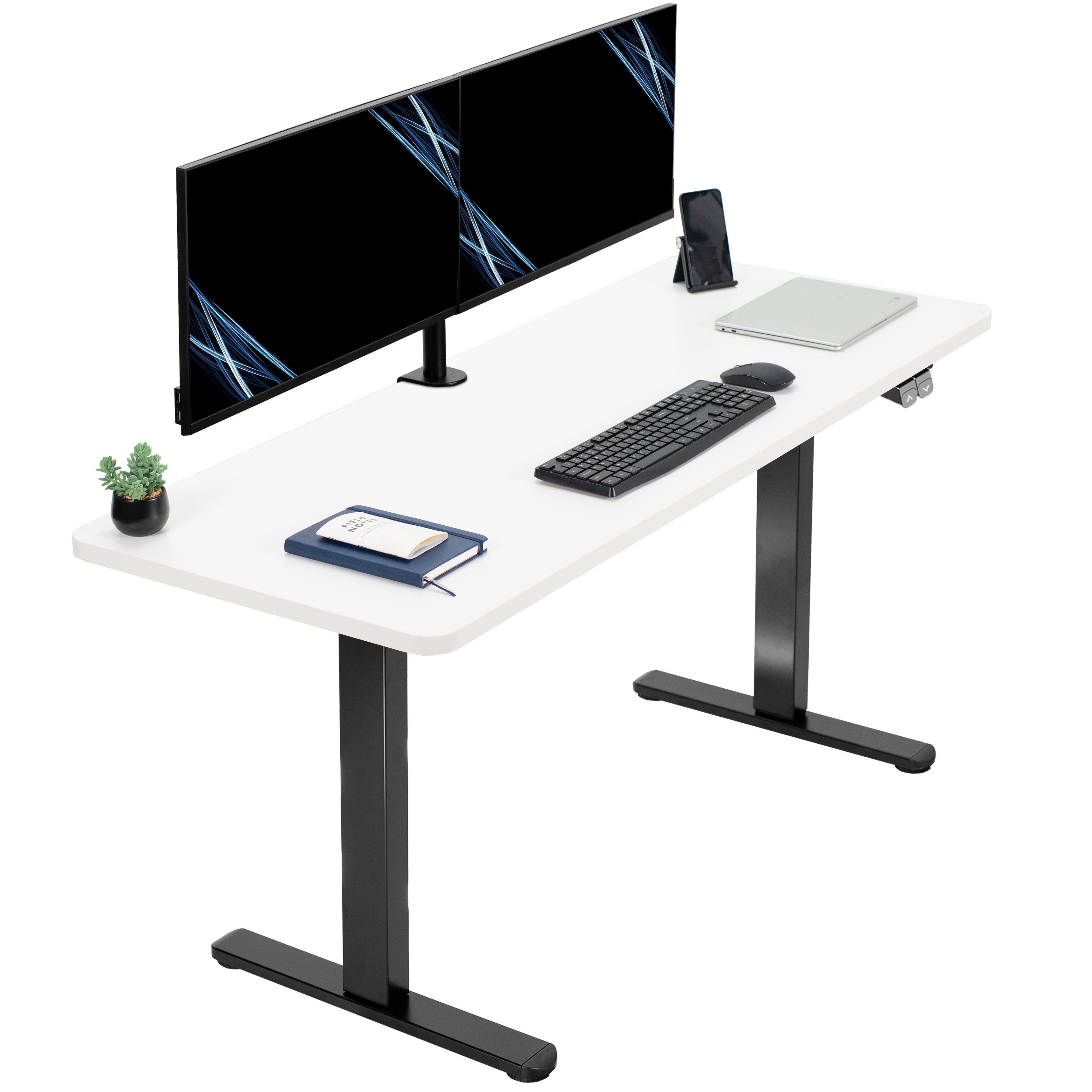 B0 Series 60 x 24 Electric Standing Desk with 2 Button Controller - Adjustable Height Home Office Desk for Work, Study & Gaming